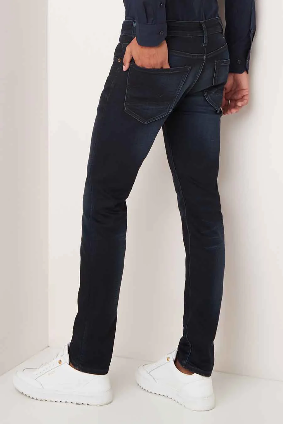 Slim jeans - dark blue denim - Image 3