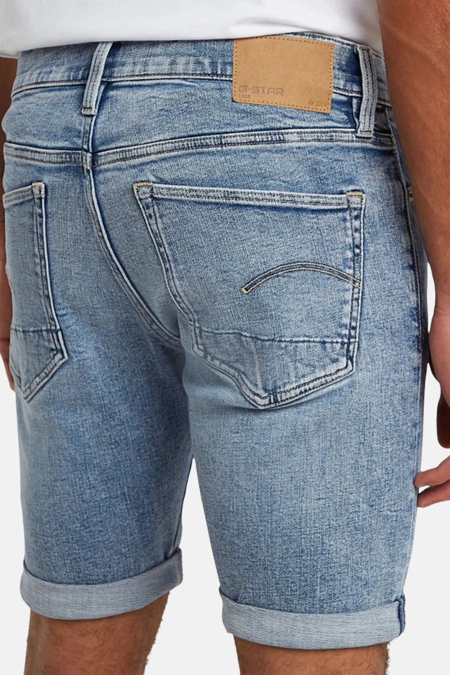 Short - light blue denim - Image 4