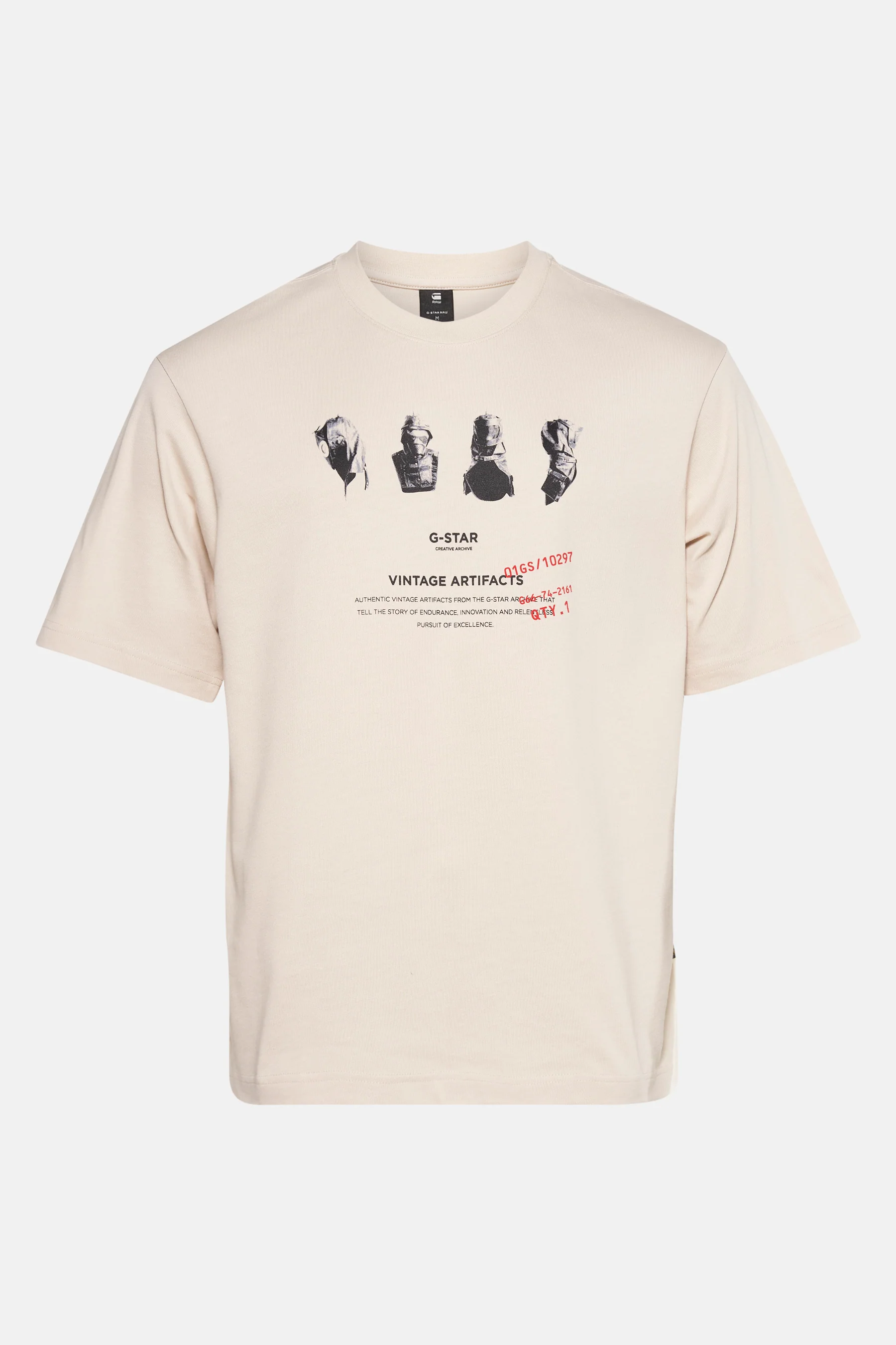 T-shirt met korte mouwen - ecru