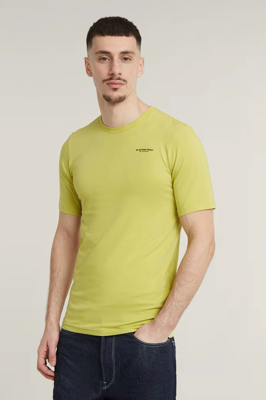 T-shirt met korte mouwen - geel