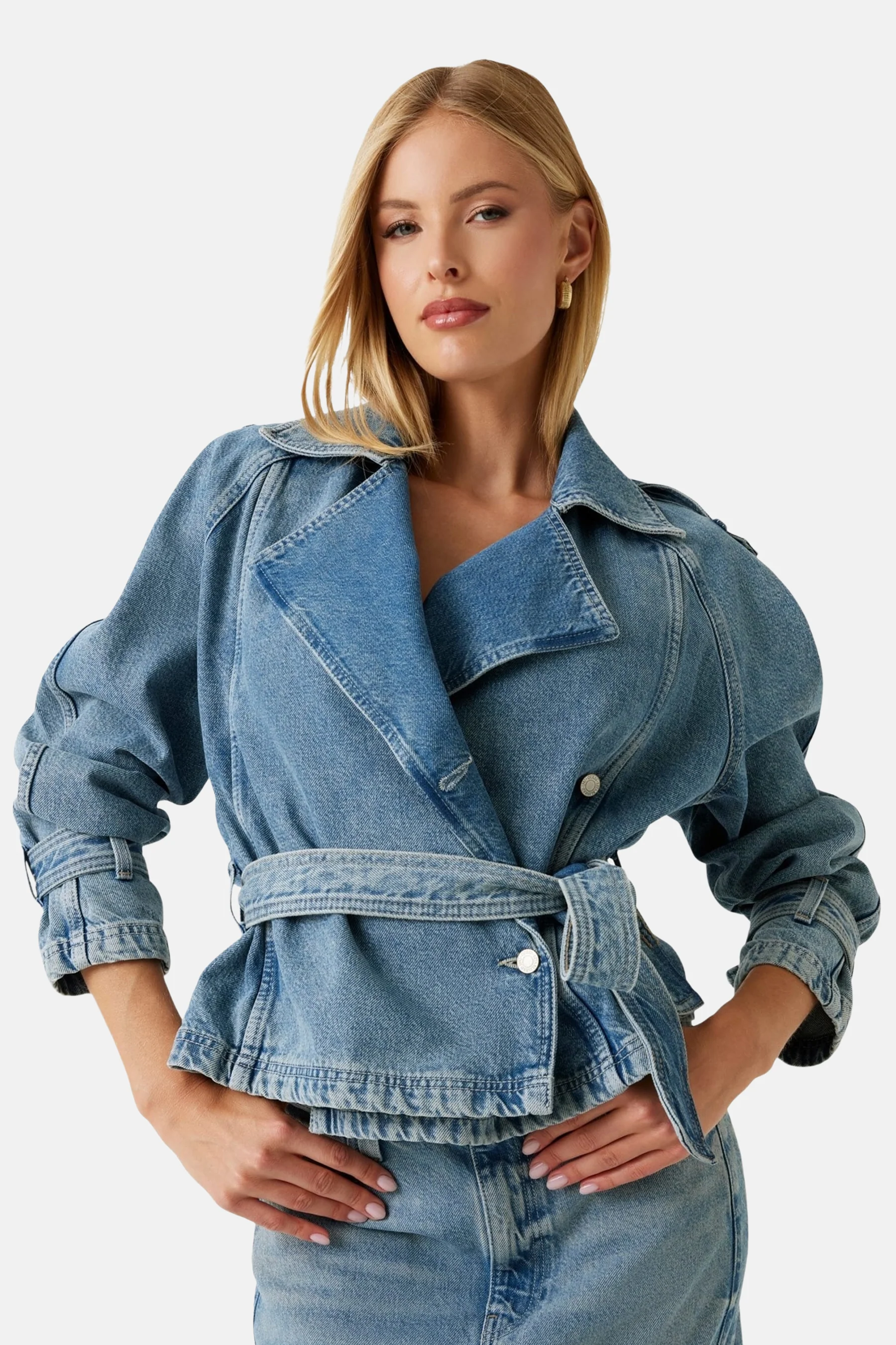 Jeansjas - light blue denim