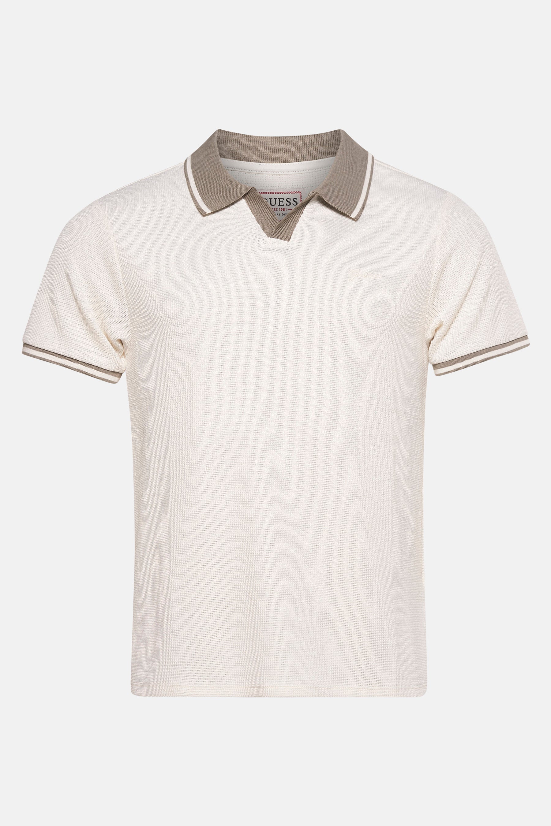 Polo met korte mouwen - beige