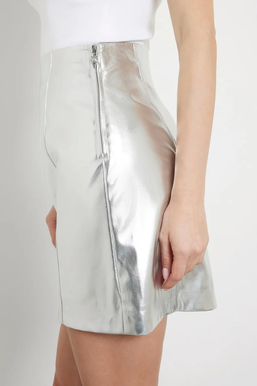 Korte rok - zilver - Image 4
