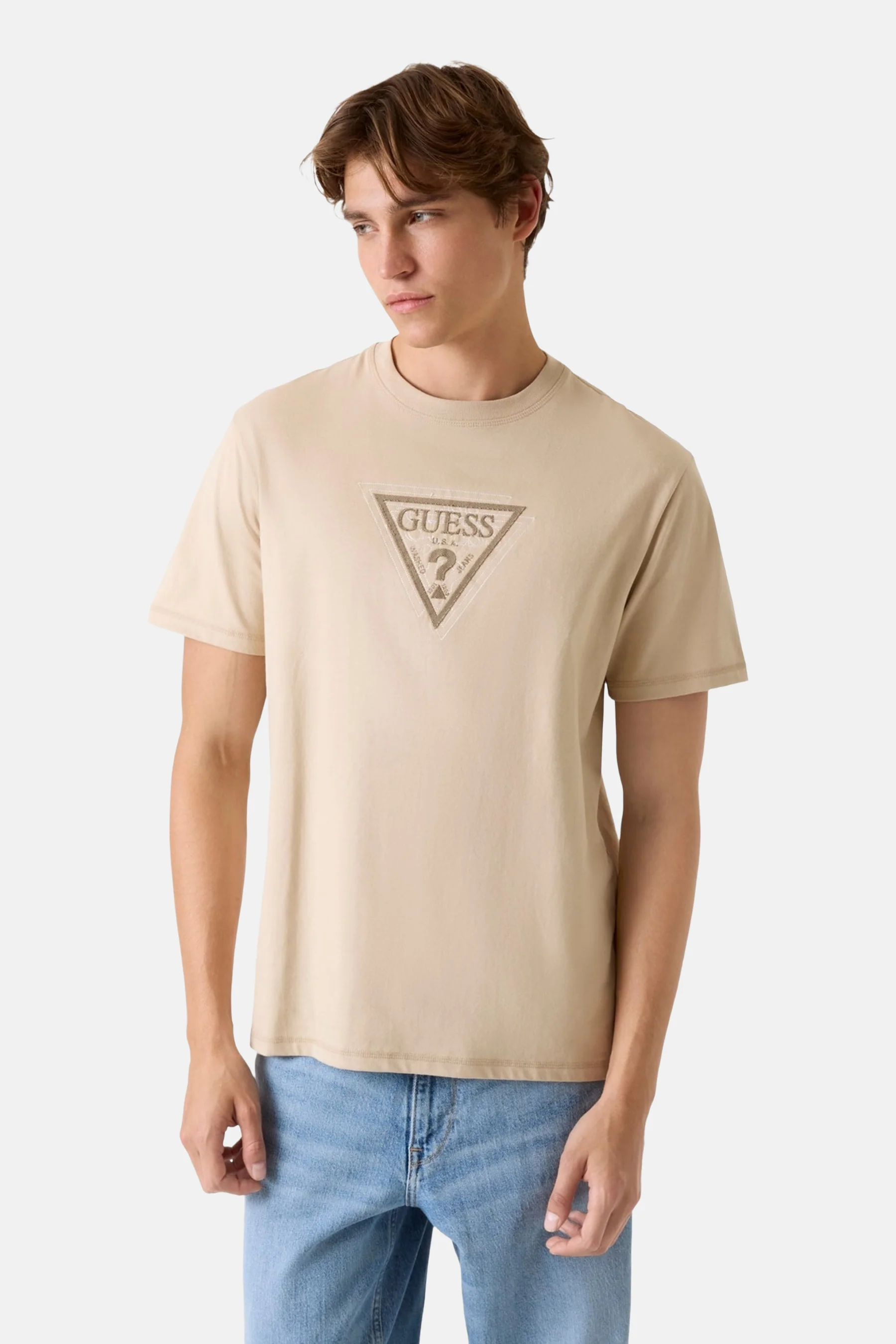 T-shirt met korte mouwen - beige