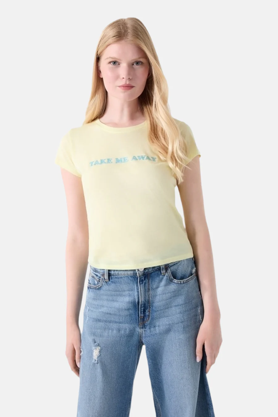 T-shirt - geel