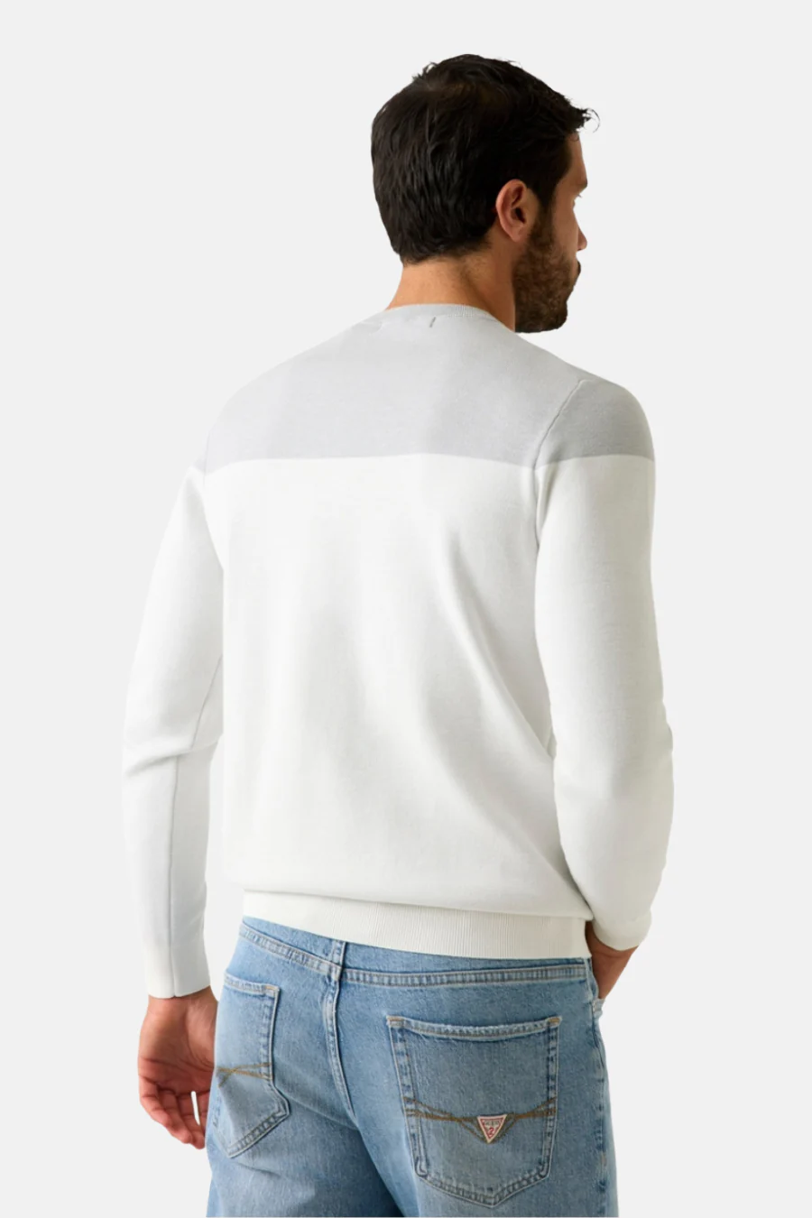 Pull met ronde hals - grijs - Image 4