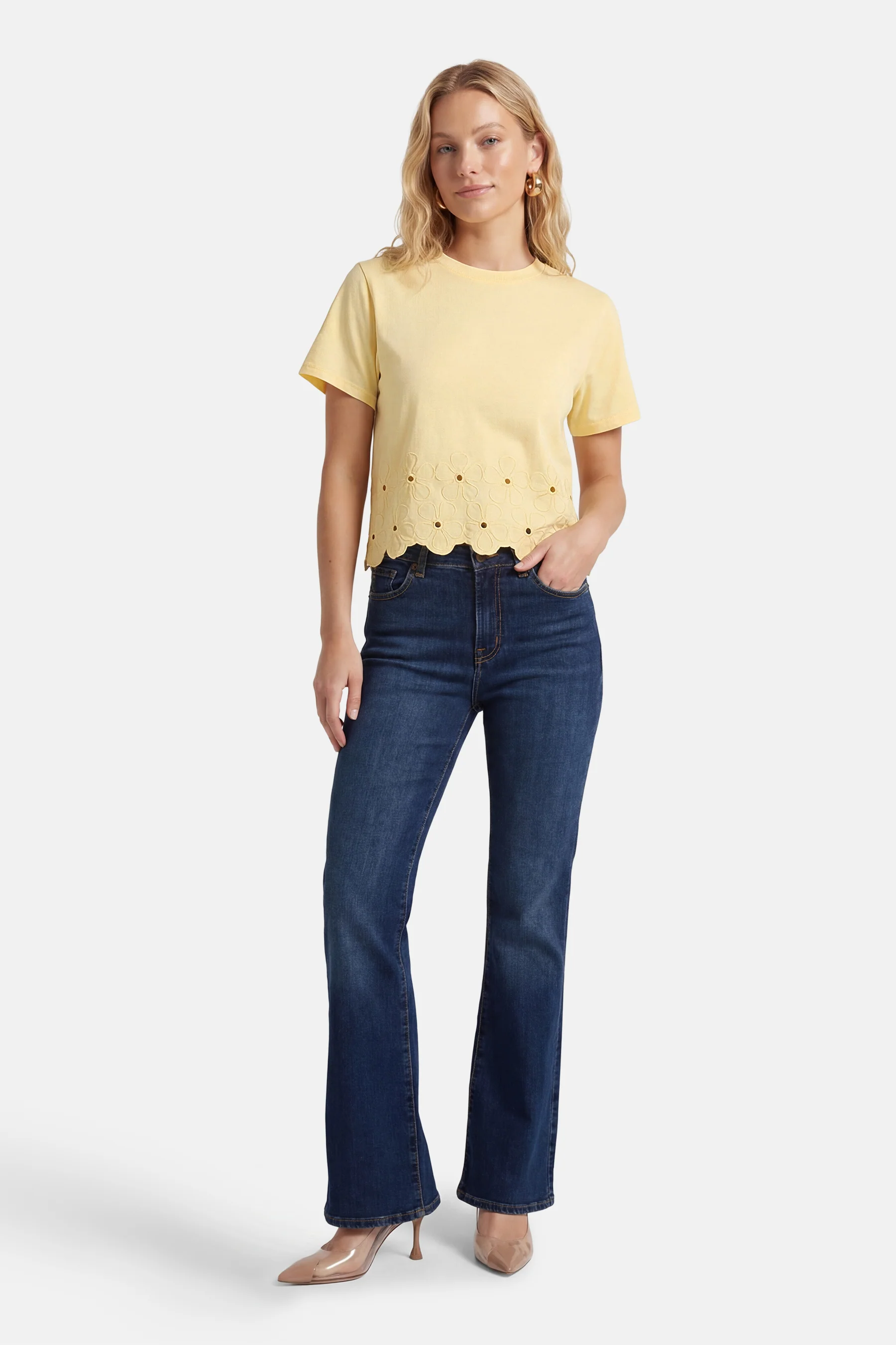 T-shirt met korte mouwen - geel - Image 3