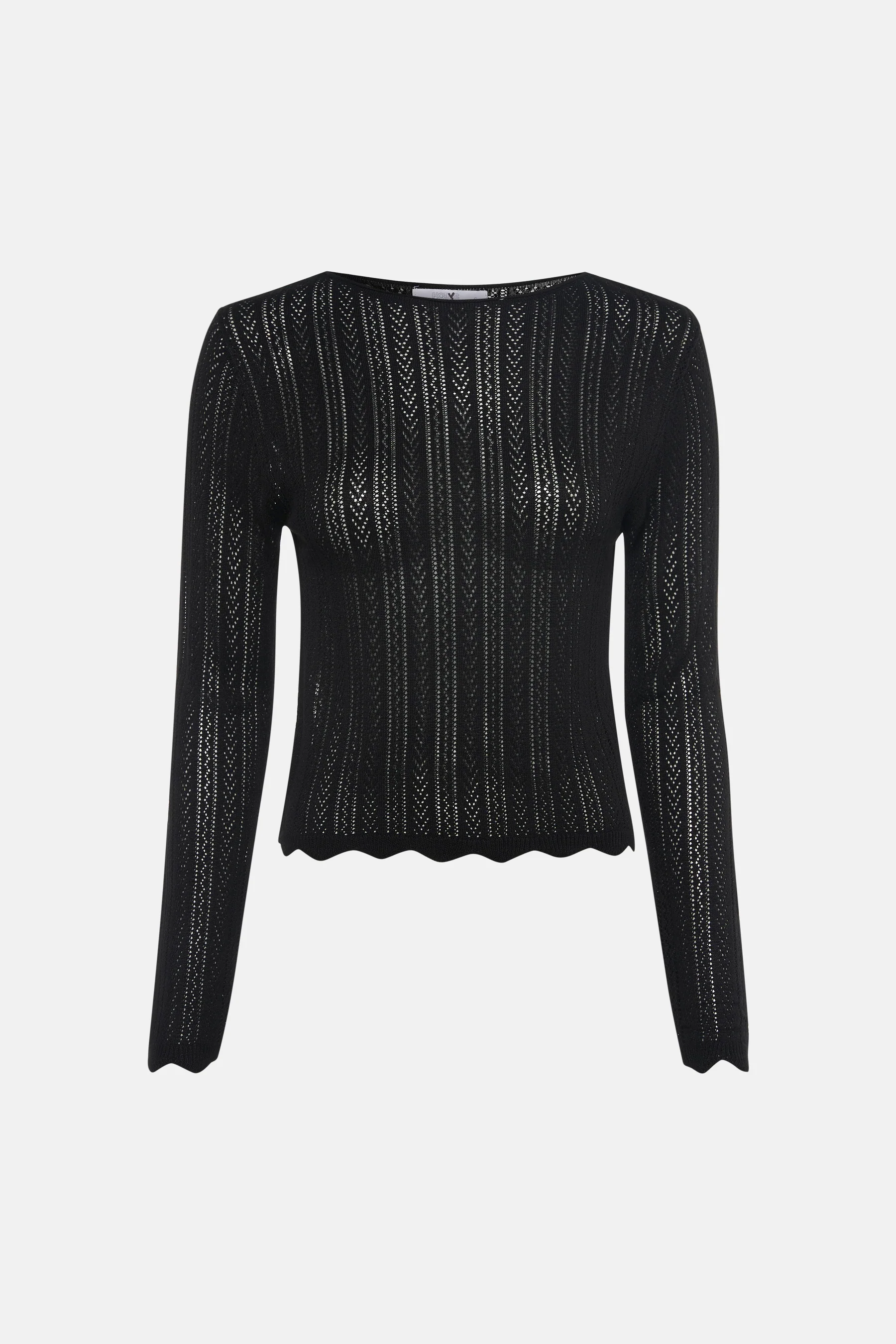 T-shirt met lange mouwen - zwart