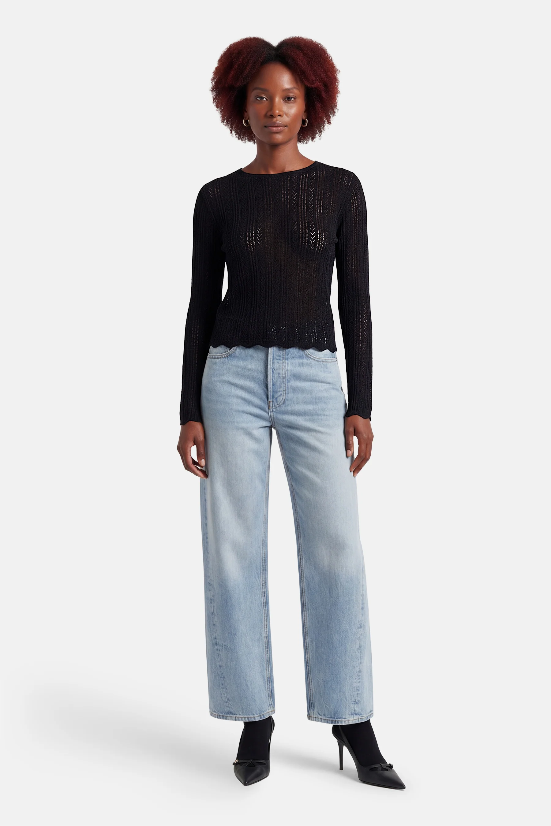 T-shirt met lange mouwen - zwart - Image 3