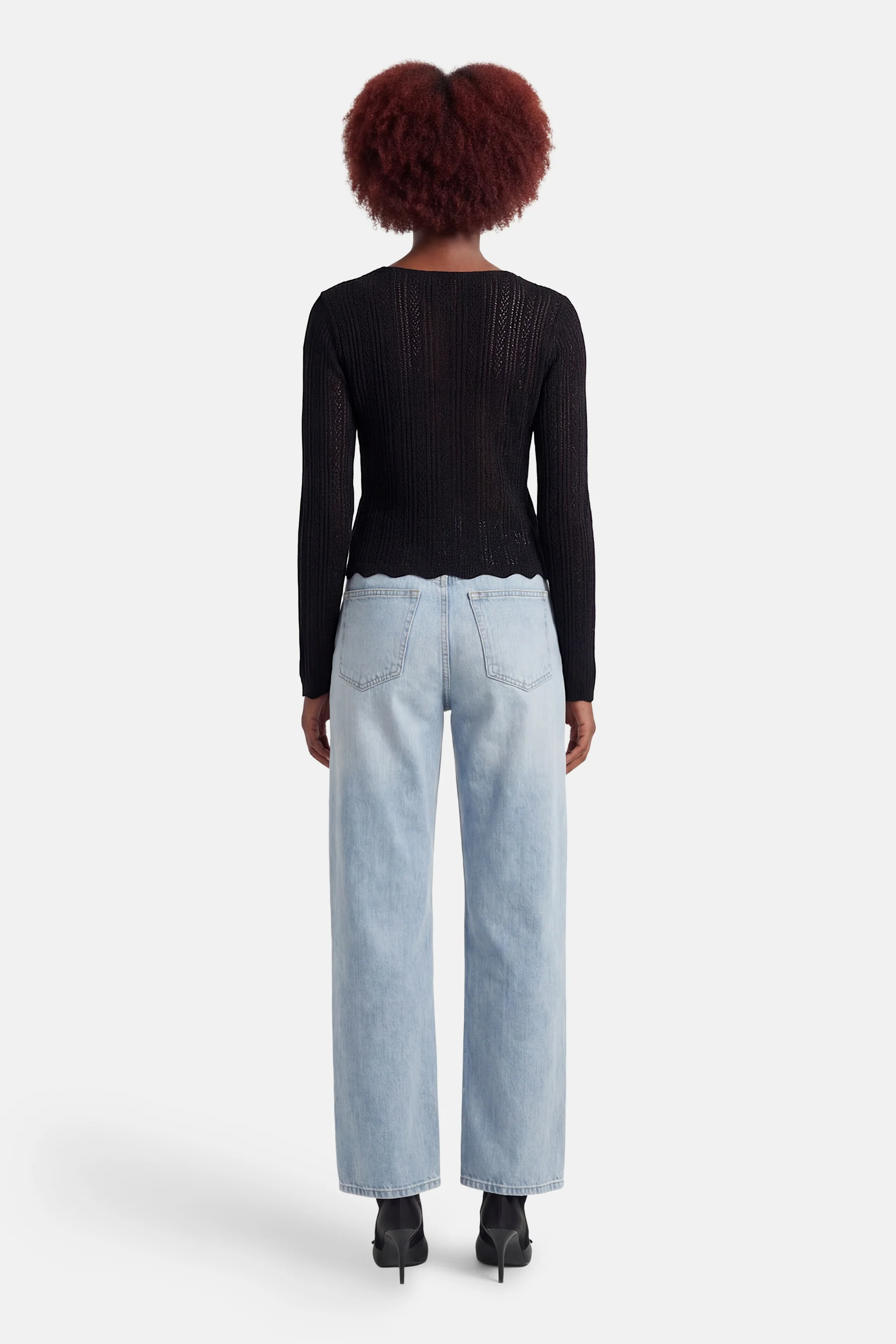 T-shirt met lange mouwen - zwart - Image 4