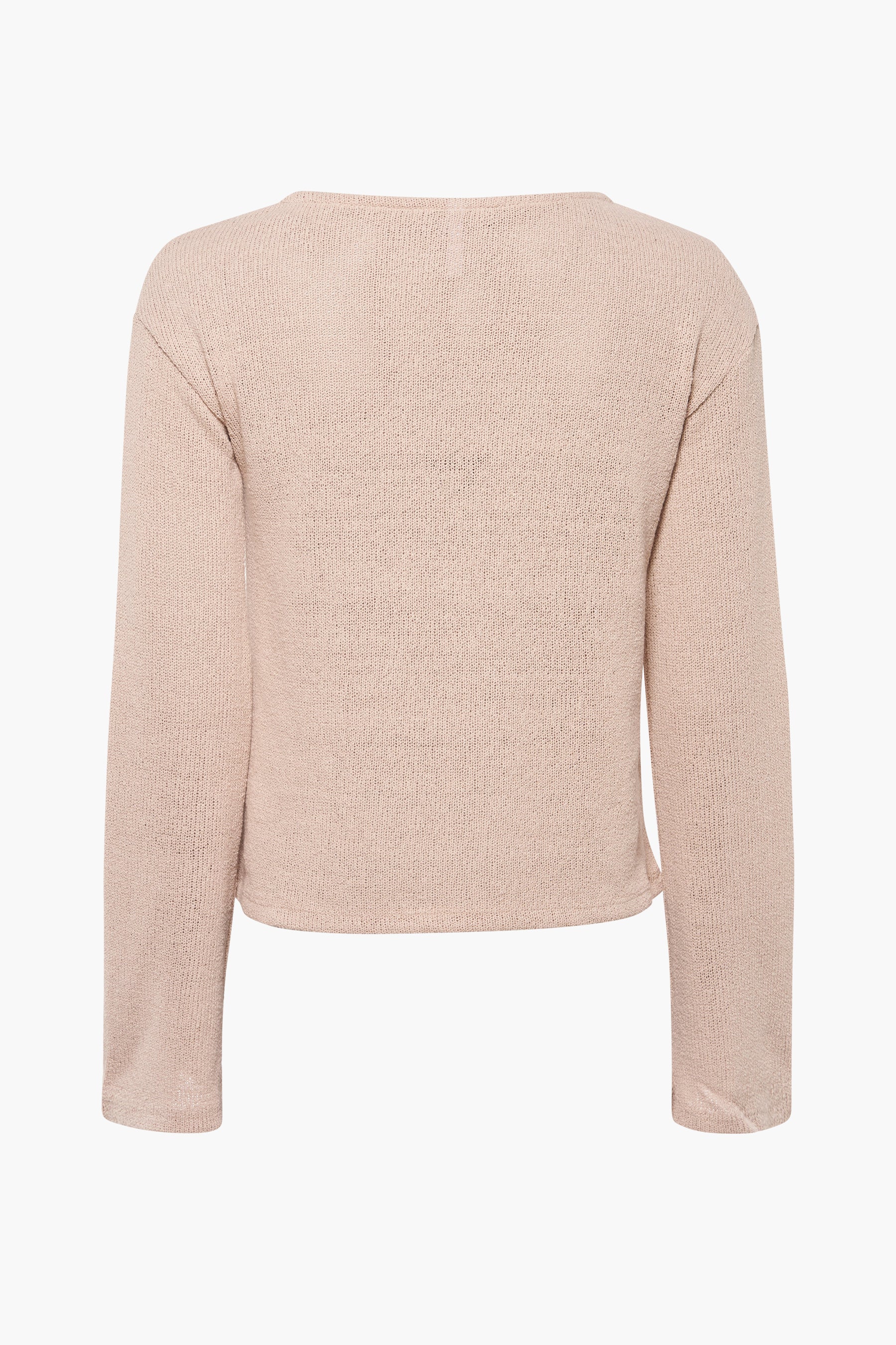 Pull met ronde hals - beige - Image 2