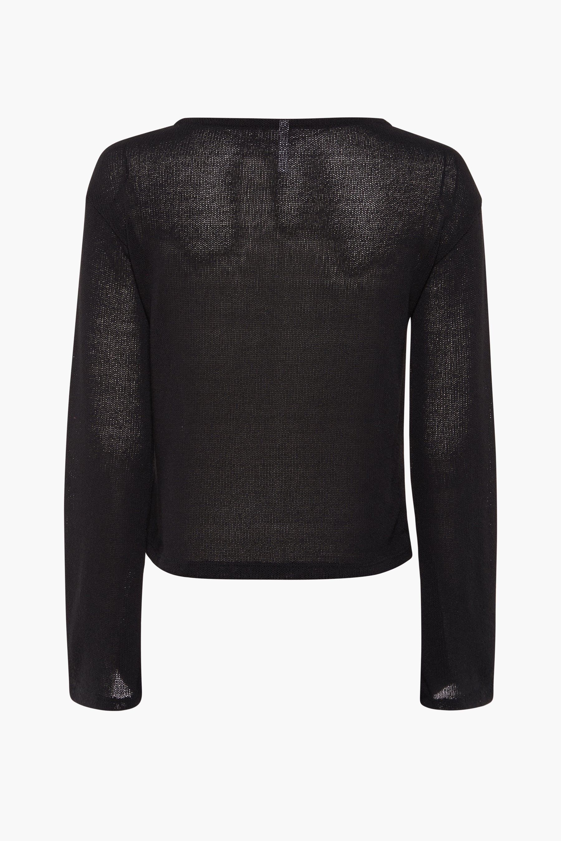 Pull met ronde hals - zwart - Image 2