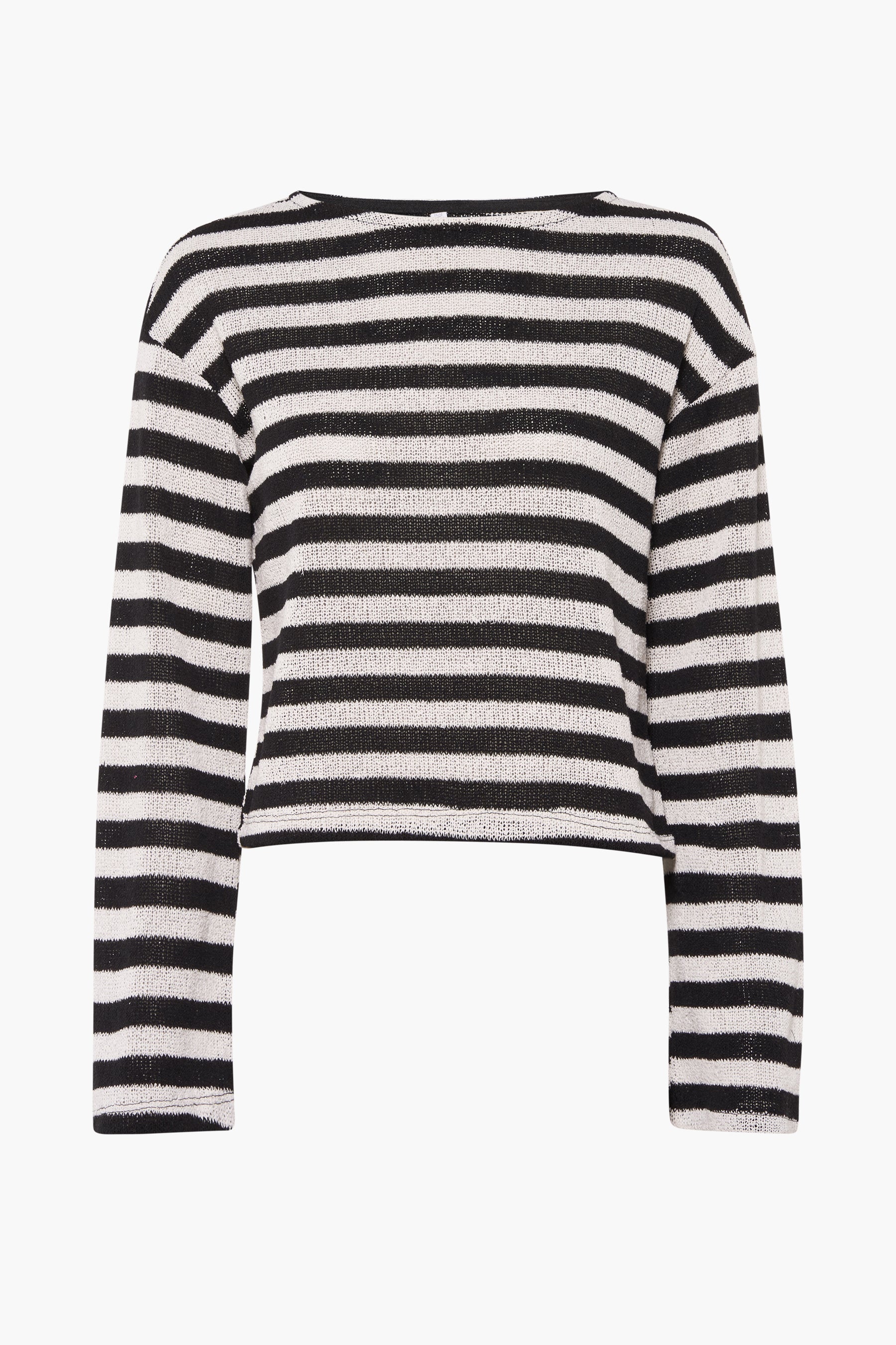 Pull met ronde hals - zwart