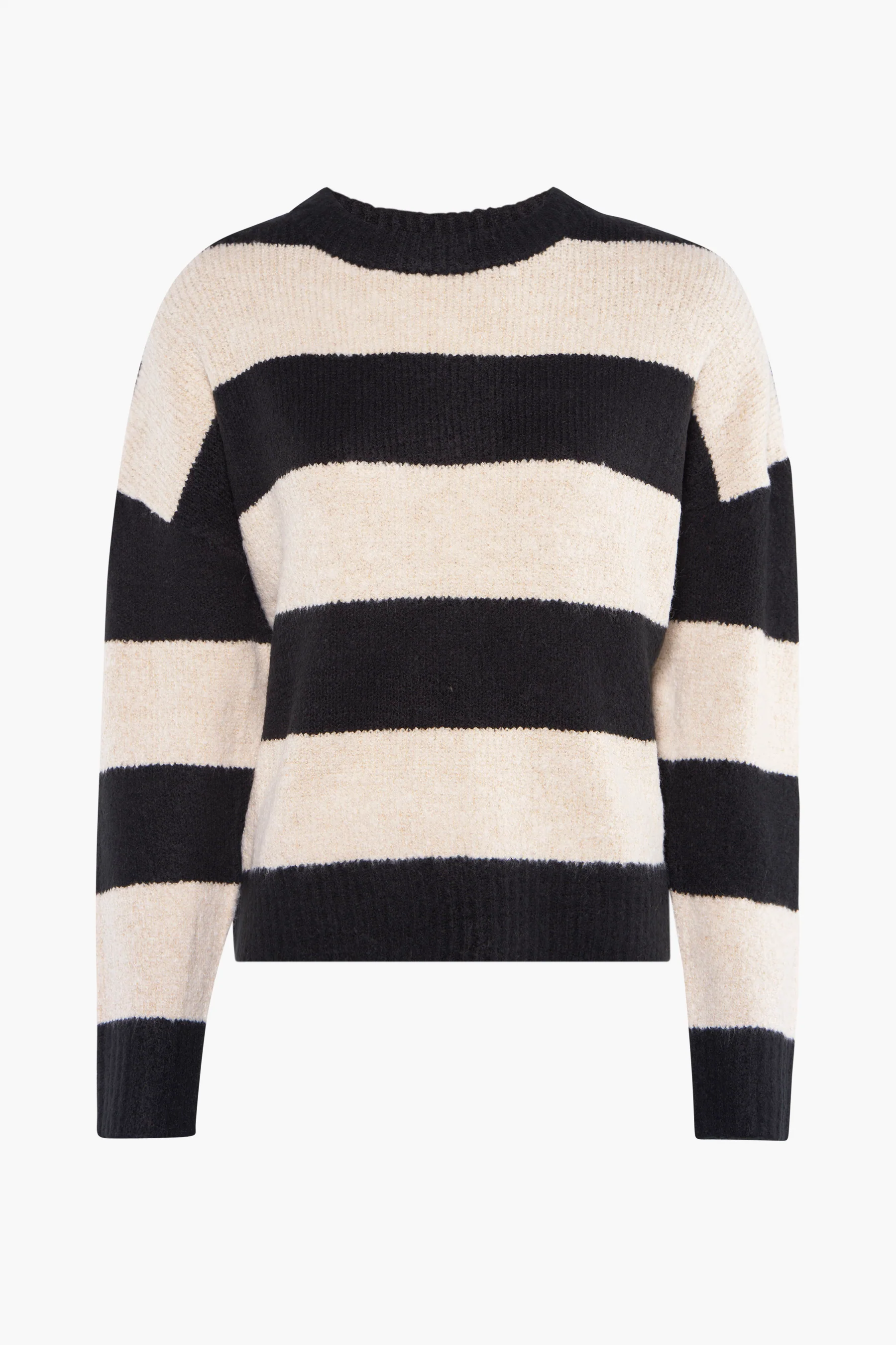 Pull met ronde hals - zwart