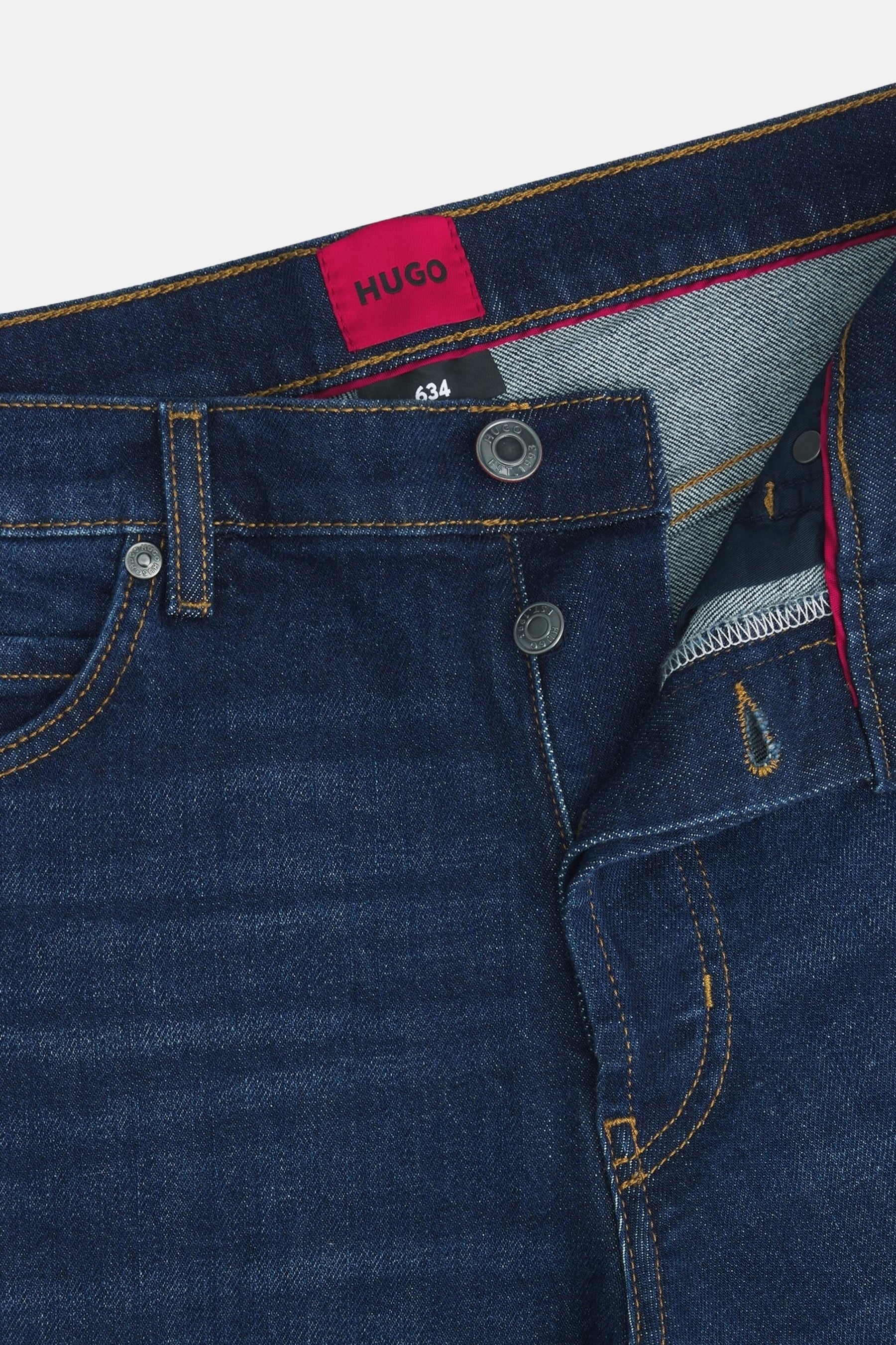 Jeans tapered mid blue denim - HUGO - Image 6