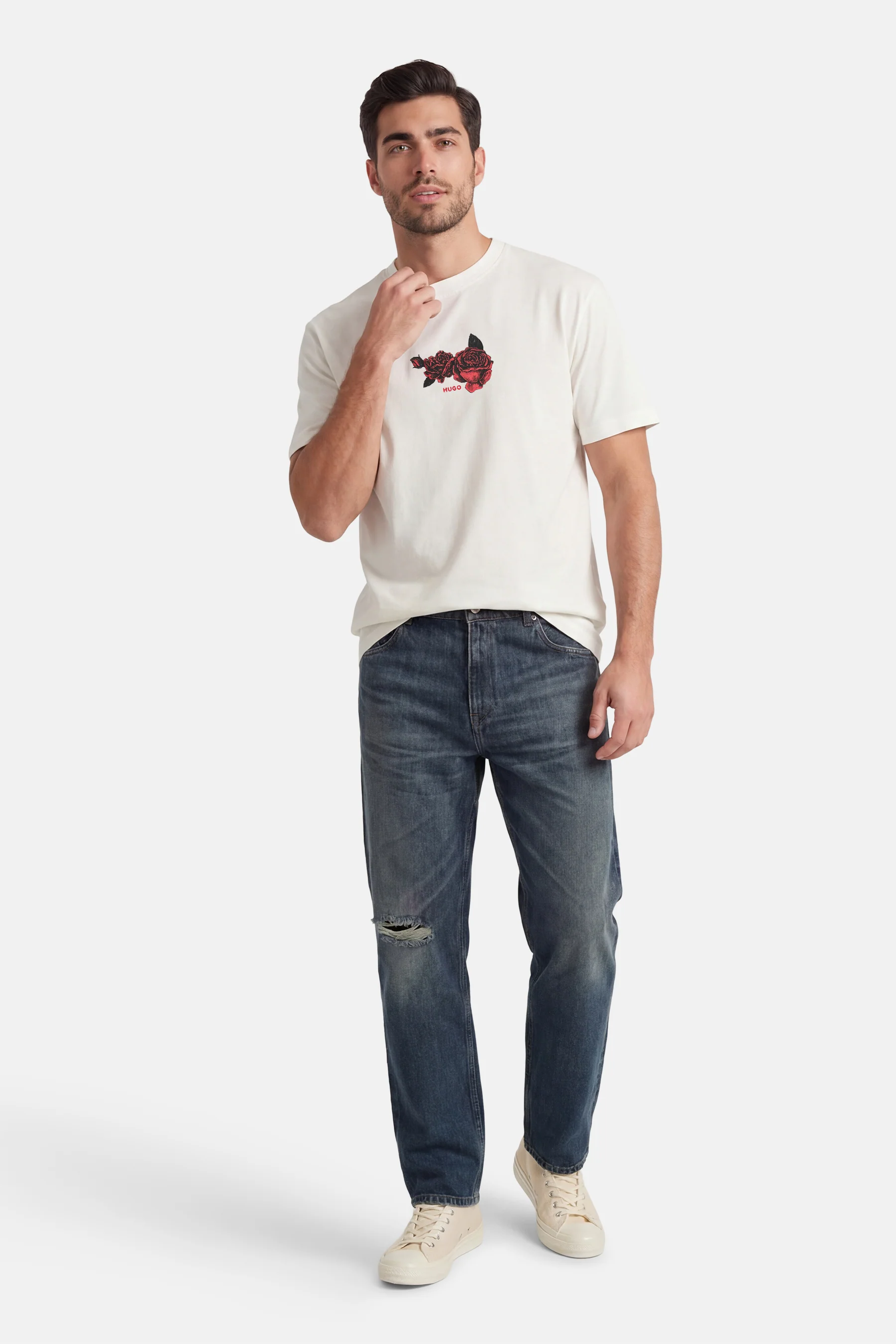 T-shirt met korte mouwen - wit - Image 3