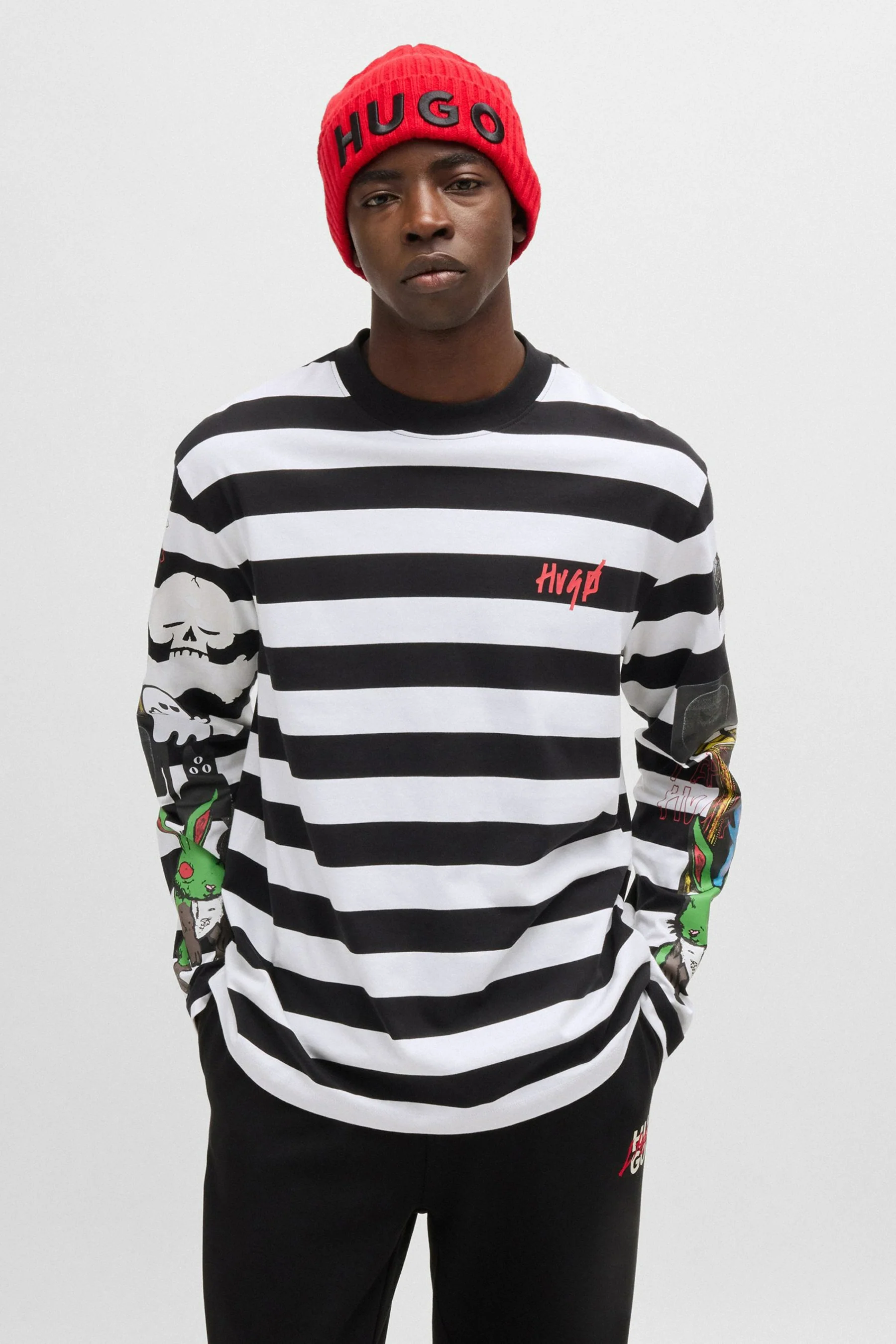 T-shirt met lange mouwen - zwart - Image 2