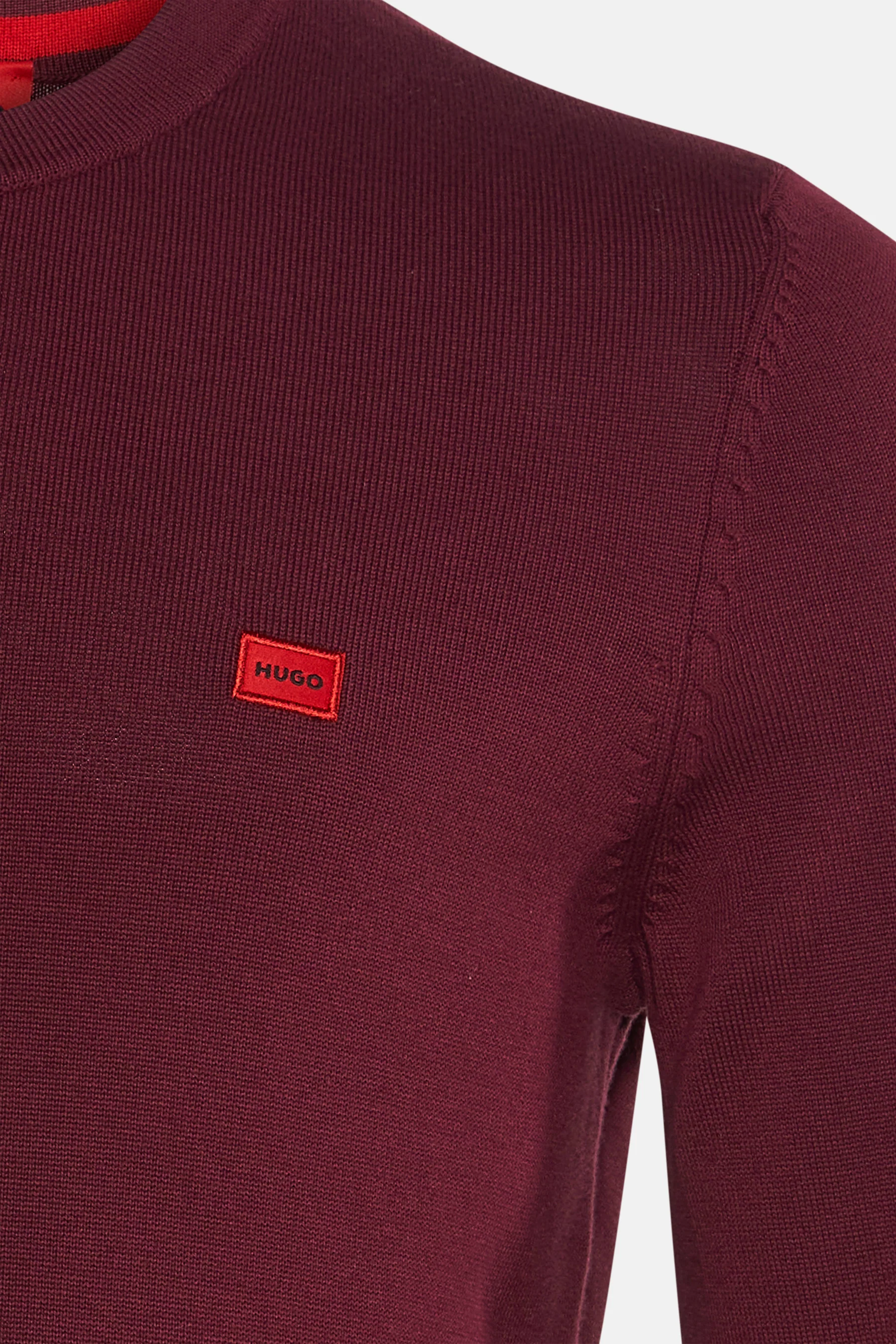 Pull met ronde hals - rood - Image 3