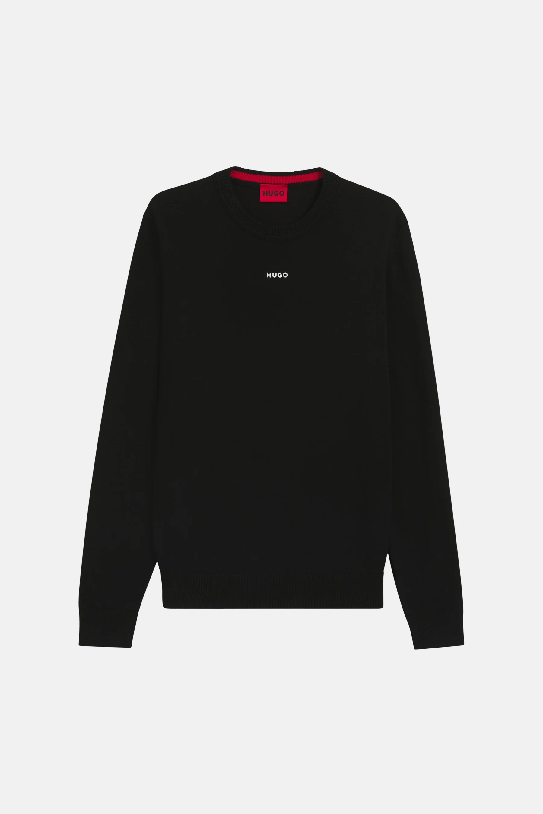 Pull met ronde hals - zwart