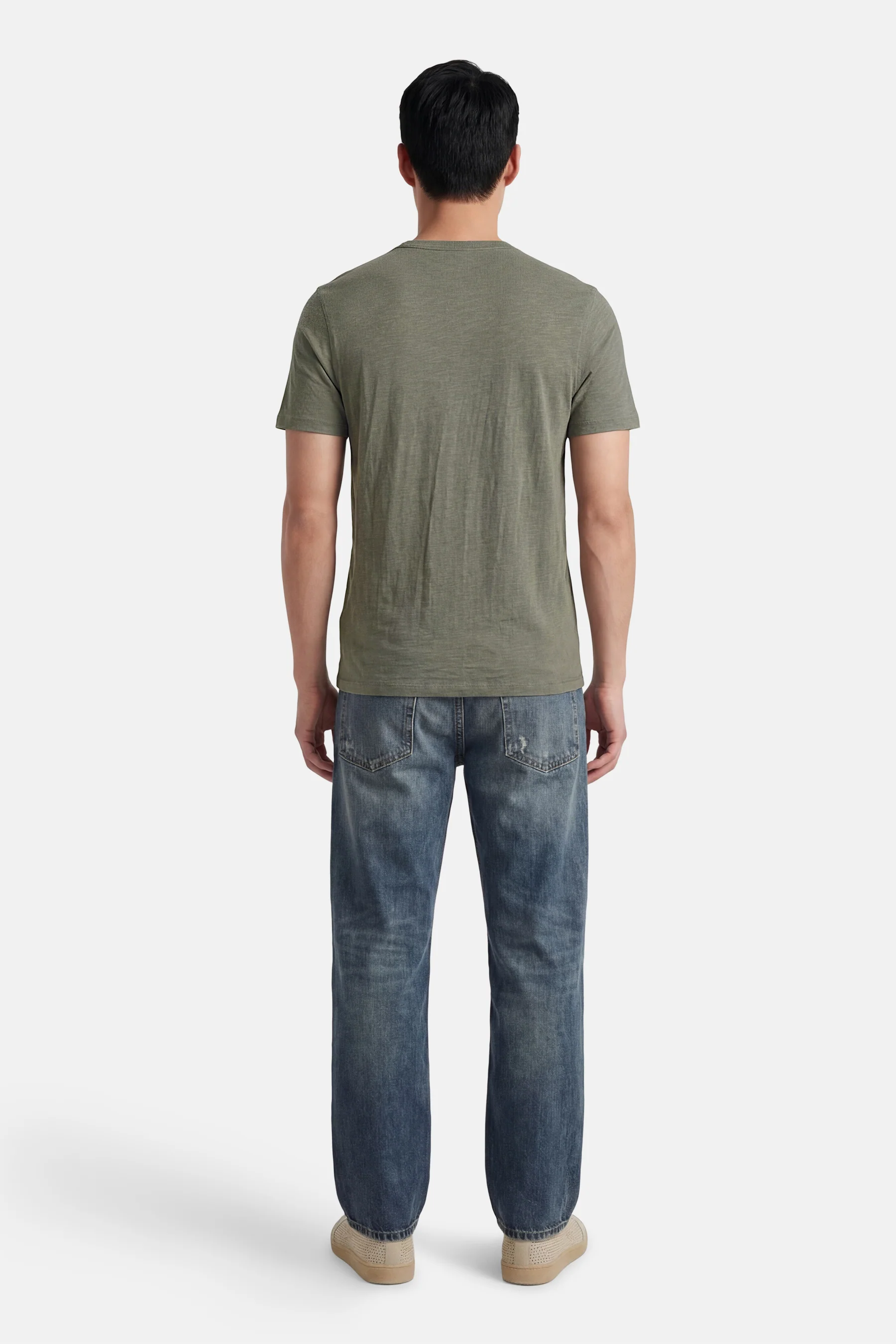 T-shirt met korte mouwen - Kaki - Image 4