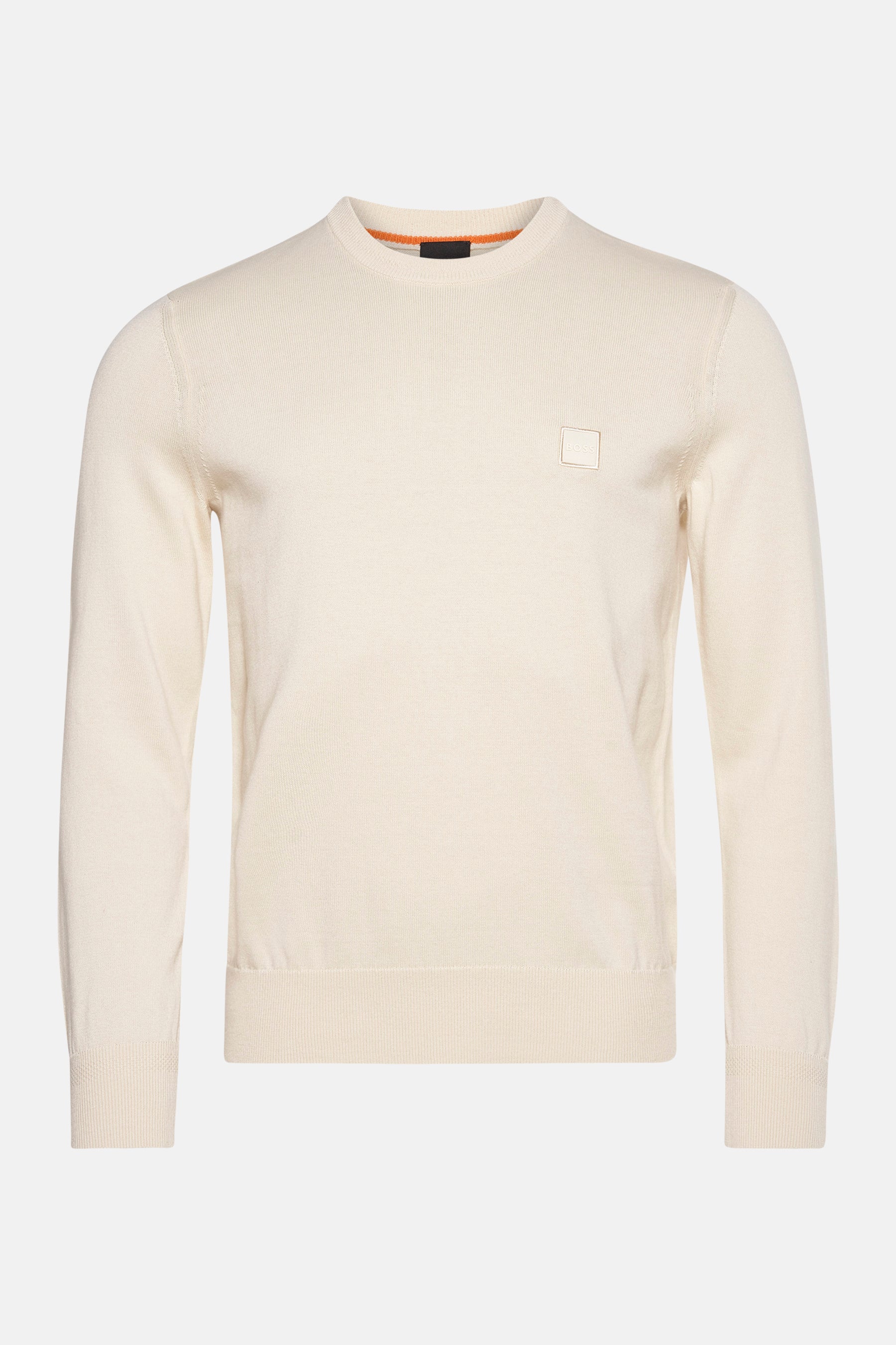 Pull met ronde hals - ecru