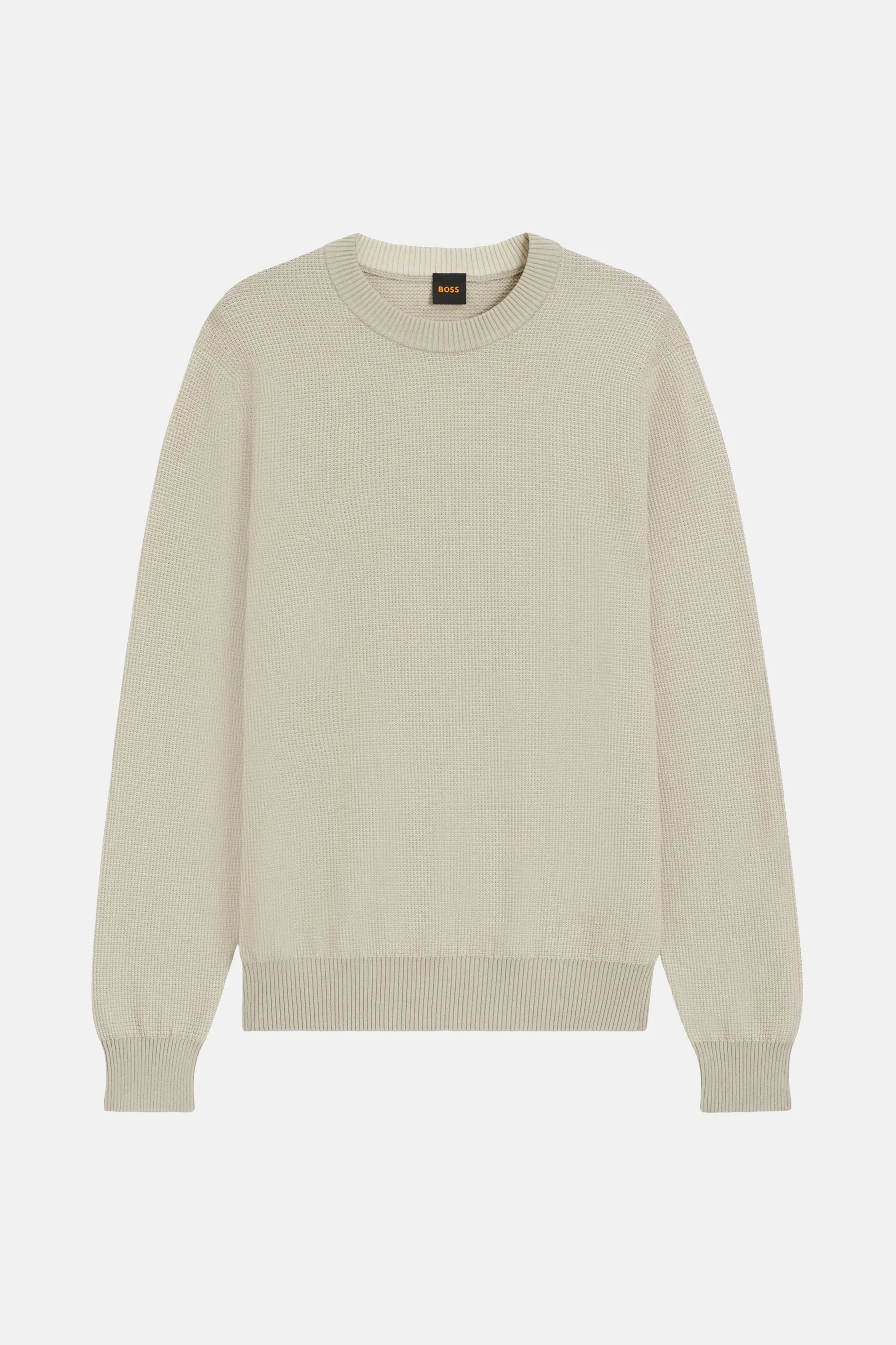 Pull met ronde hals - ecru