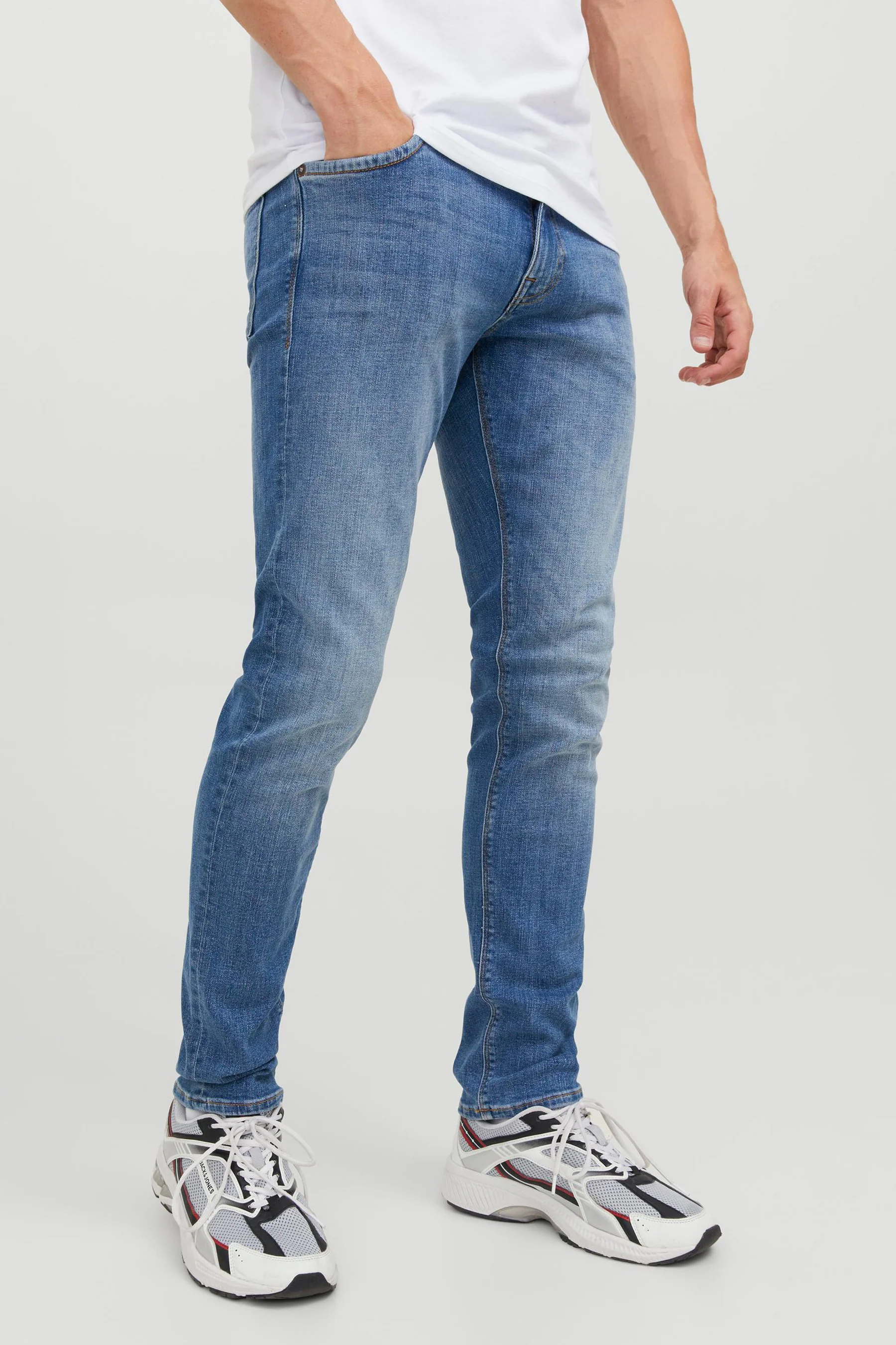 Slim jeans - mid blue denim