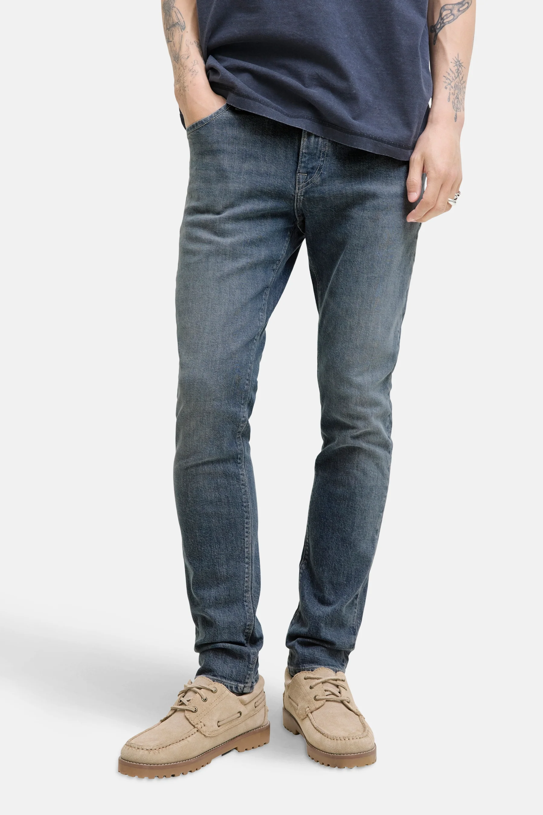 GLENN - mid grey denim