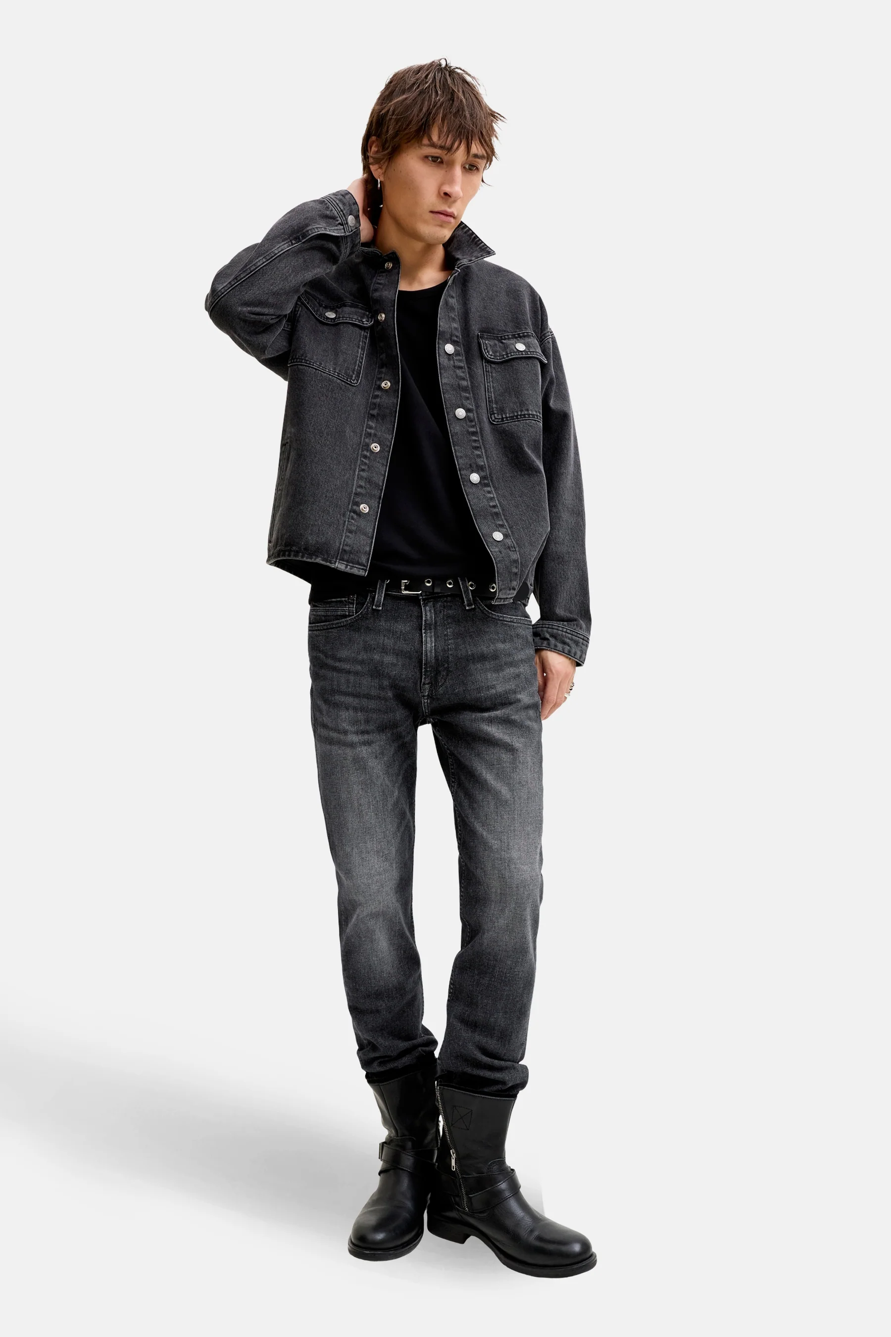 CLARK - dark grey denim - Image 6