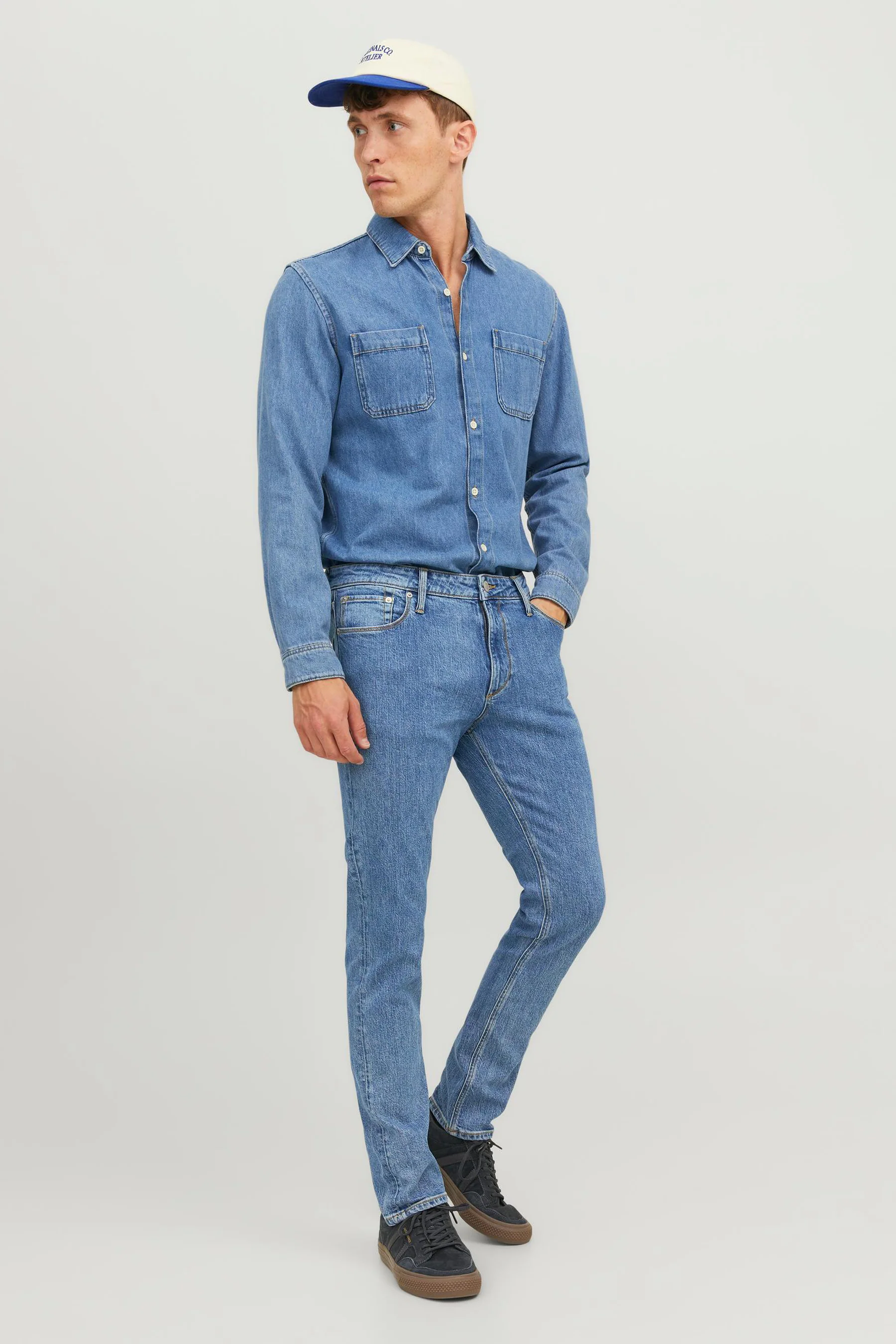 Straight jeans - mid blue denim - Image 2