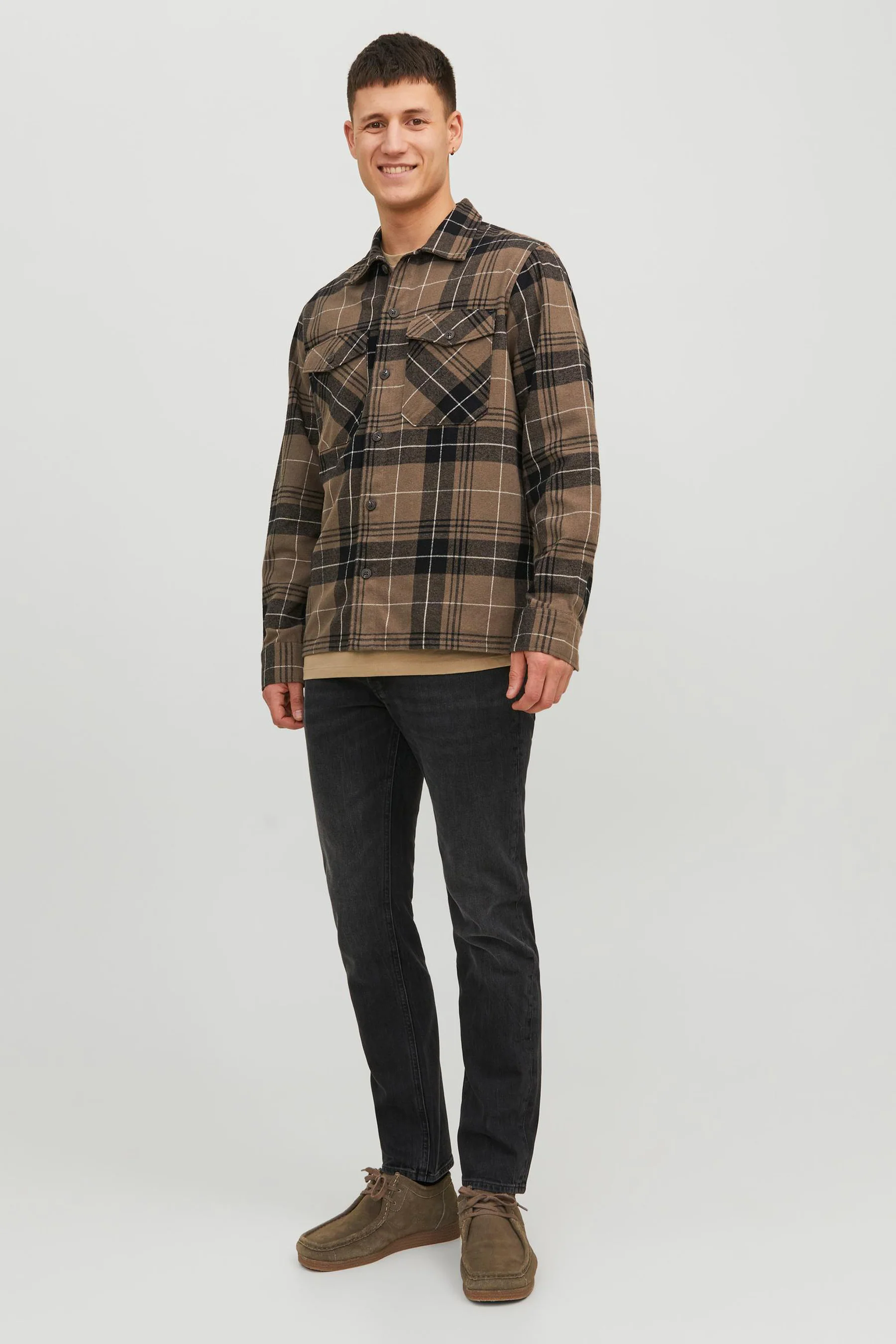 Tapered jeans - black denim - Image 2