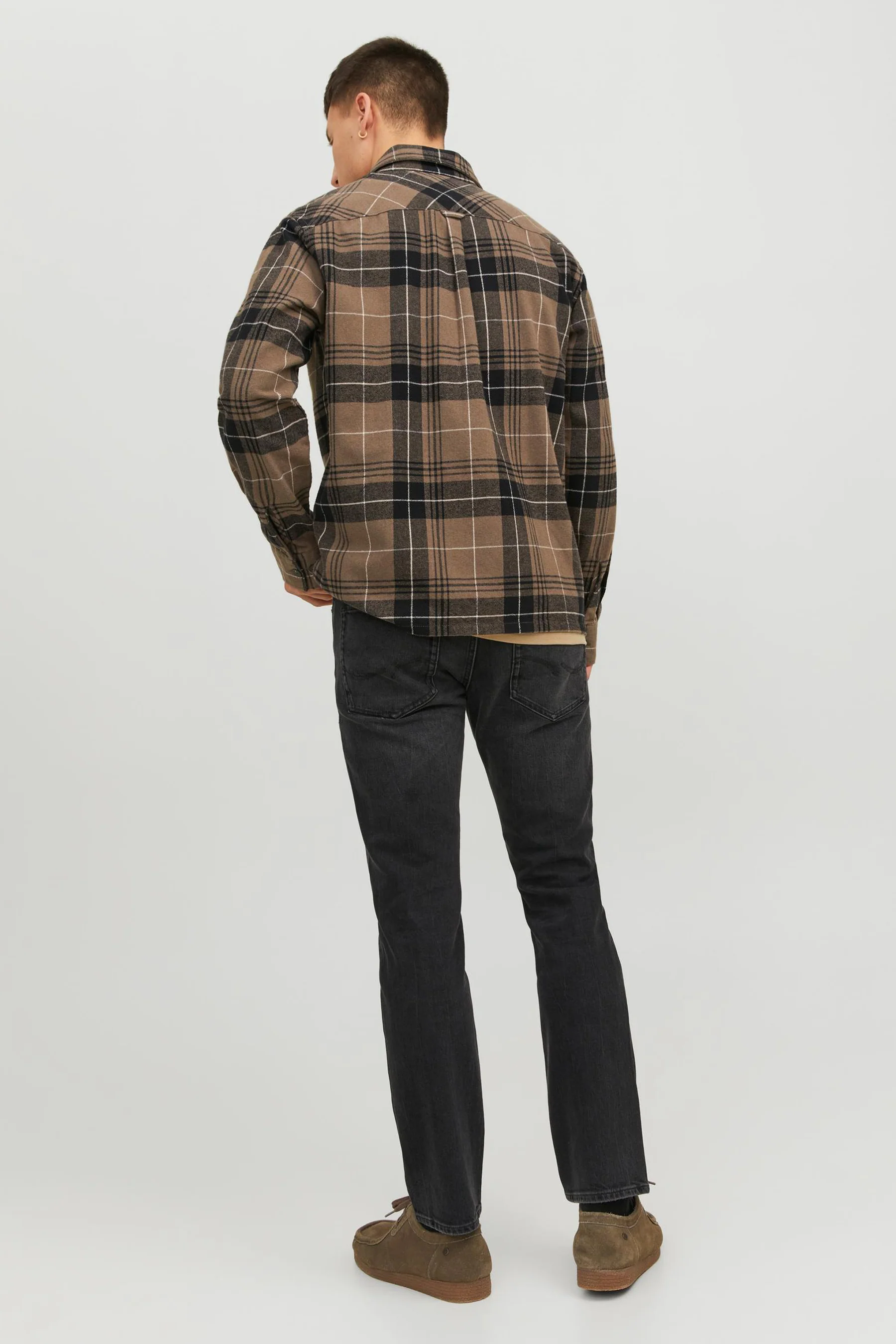 Tapered jeans - black denim - Image 3