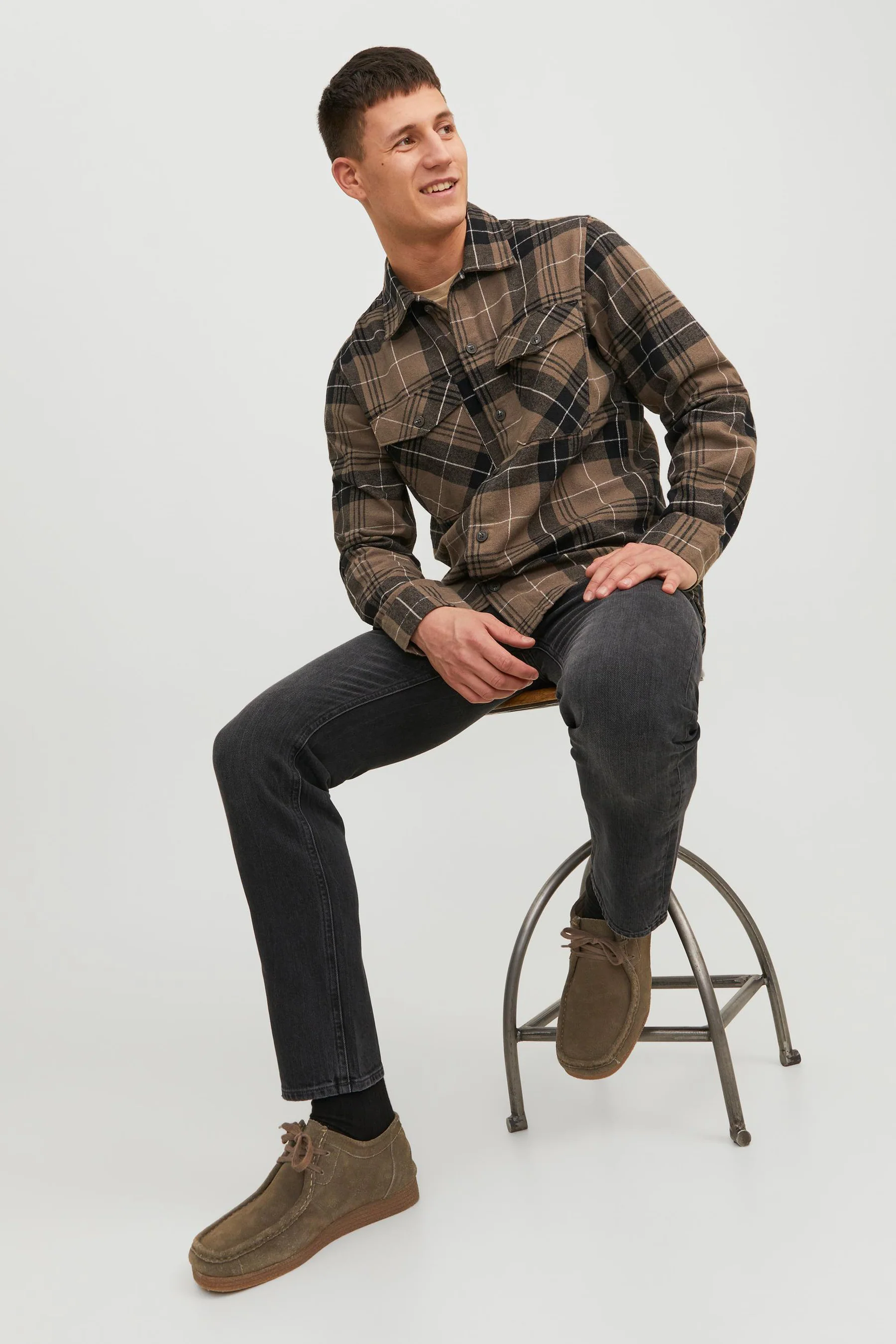 Tapered jeans - black denim - Image 6