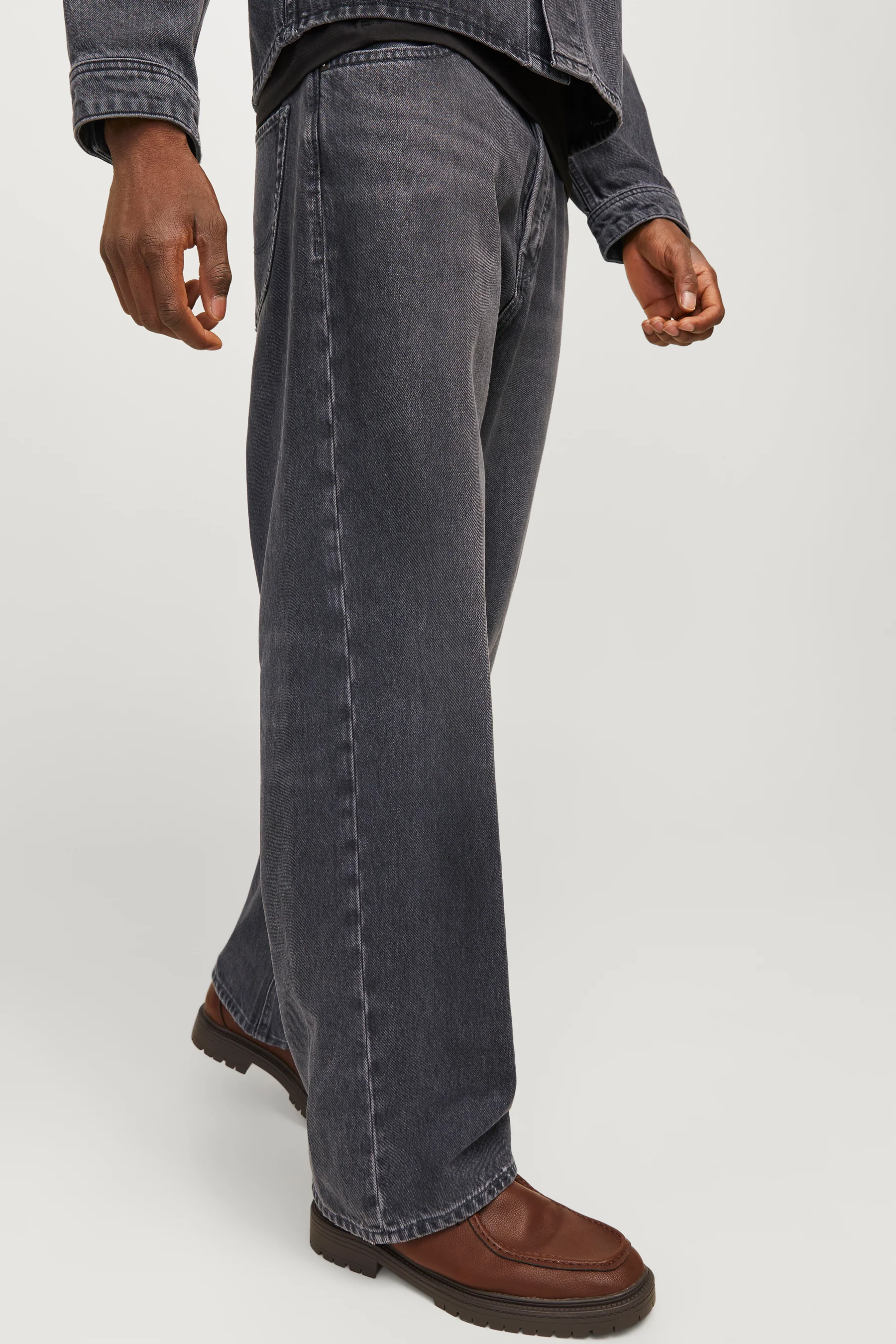 Jeans wide dark grey denim - JACK & JONES JEANS INTELLIGENCE - Image 6