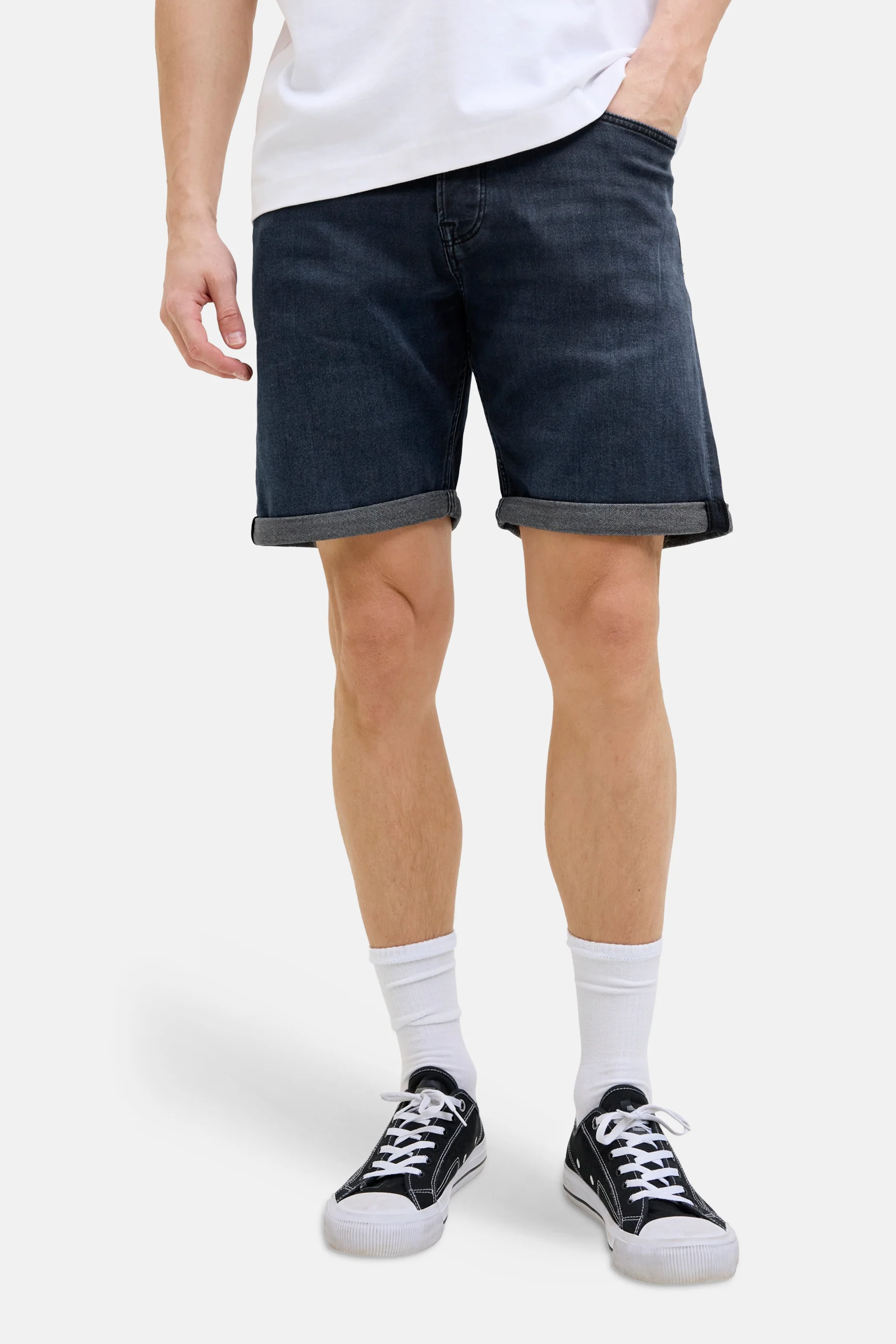 Short - dark blue denim