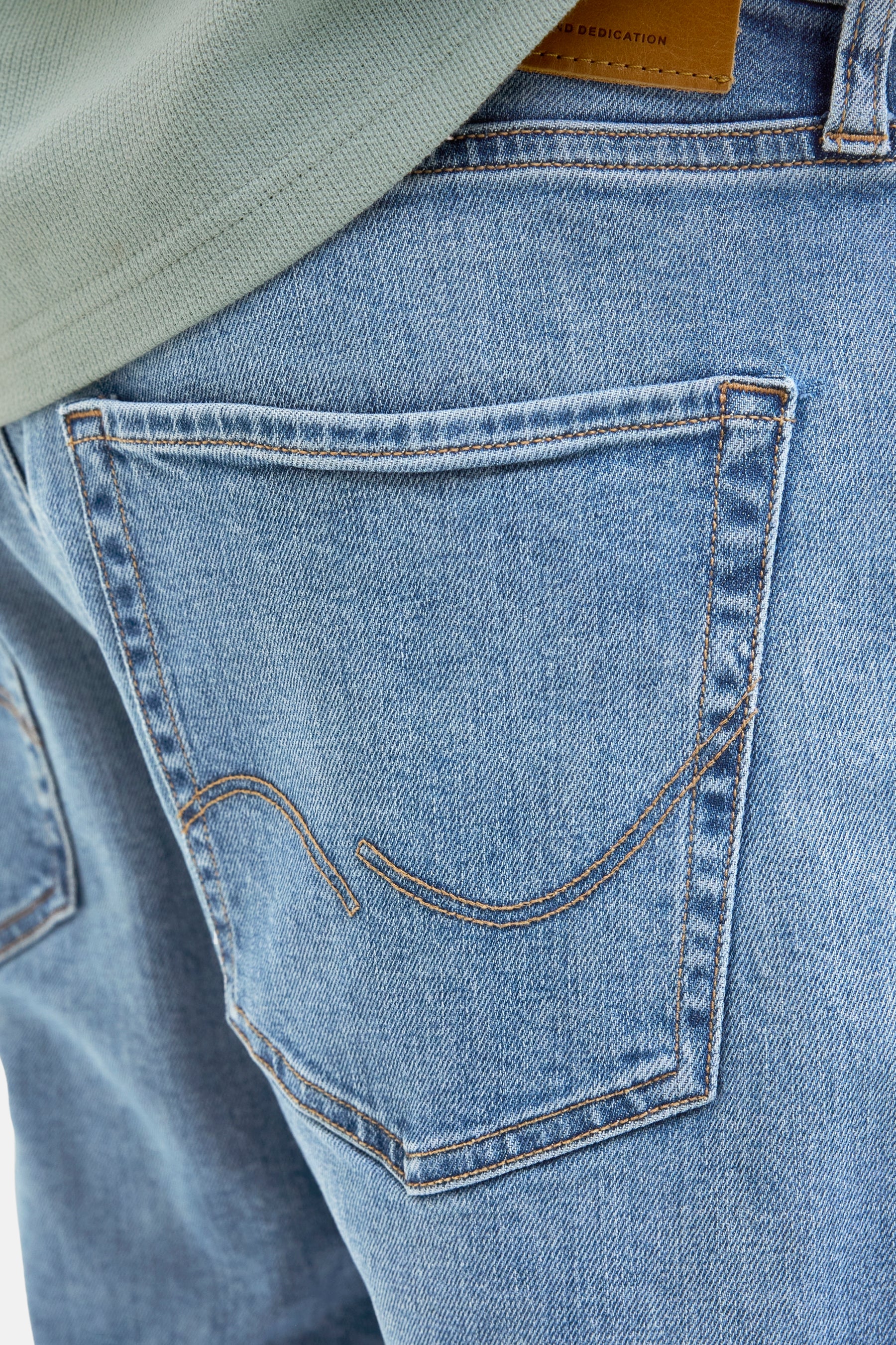 Short - Light blue denim - Image 4