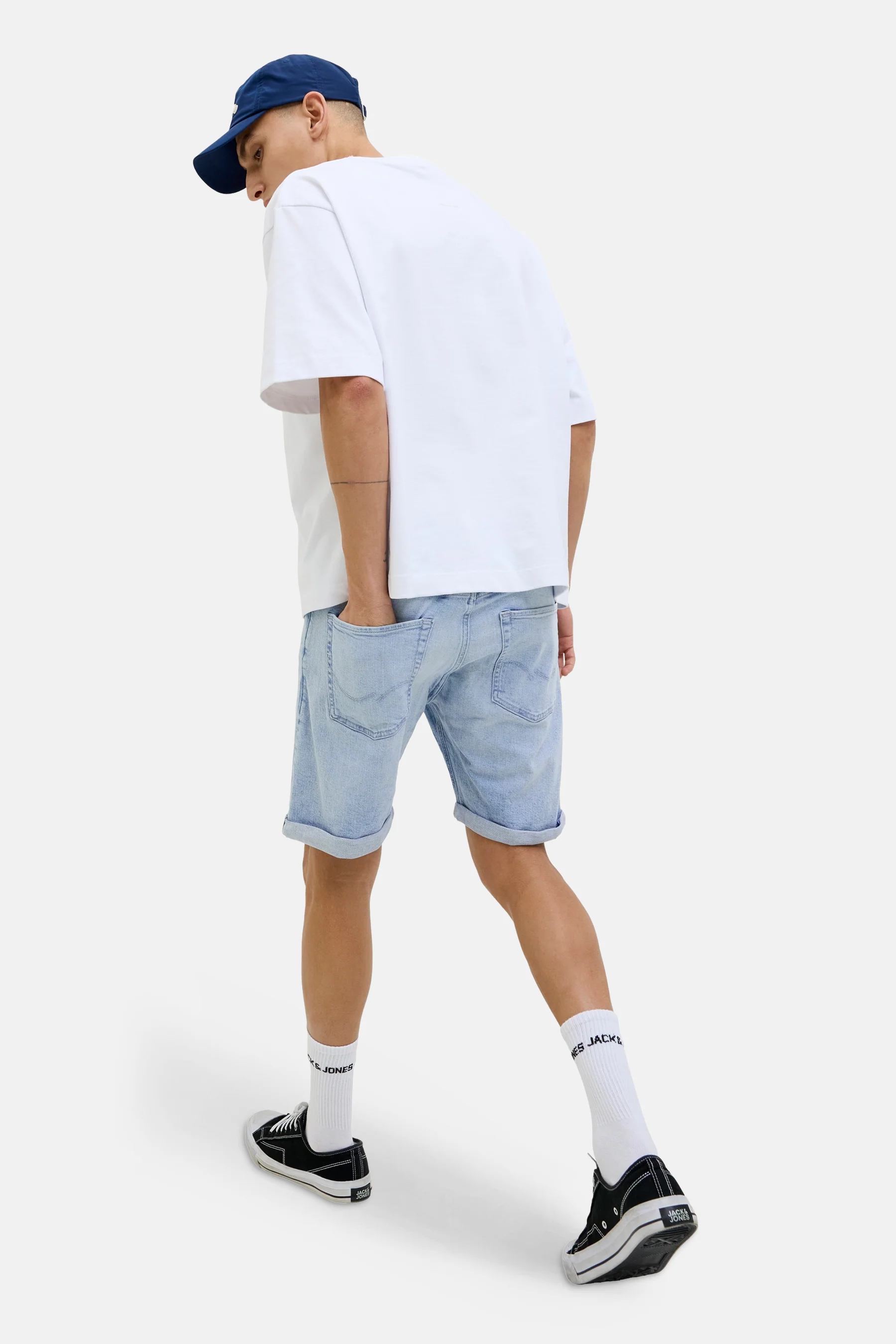 Short - light blue denim - Image 6