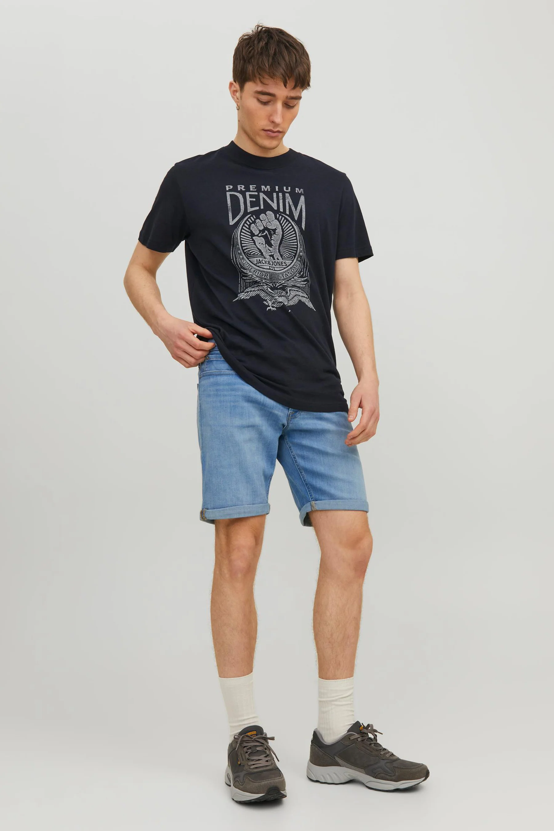 Short - mid blue denim - Image 2