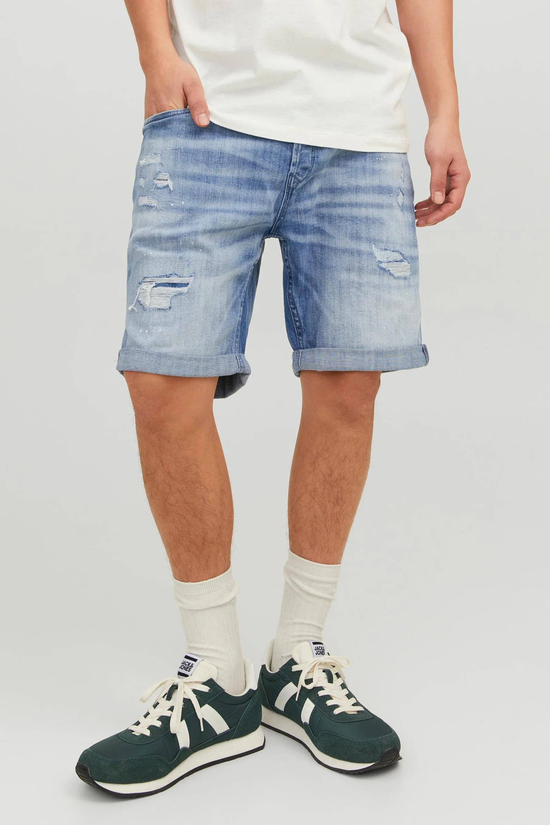 Short - mid blue denim