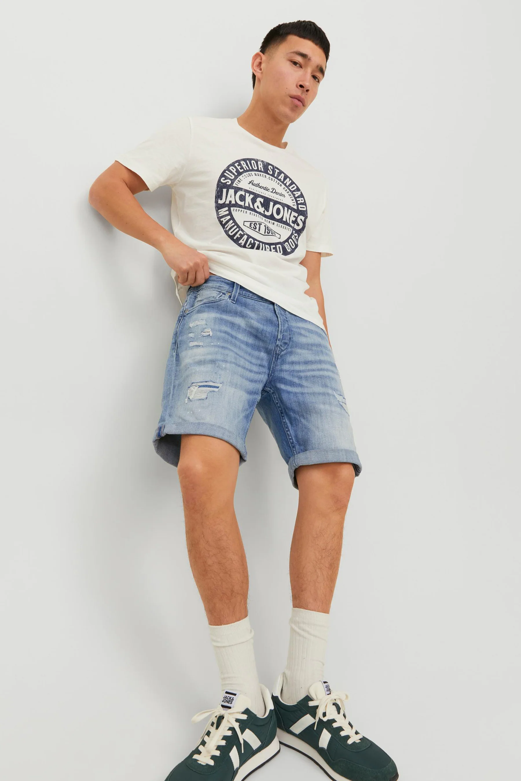 Short - mid blue denim - Image 2
