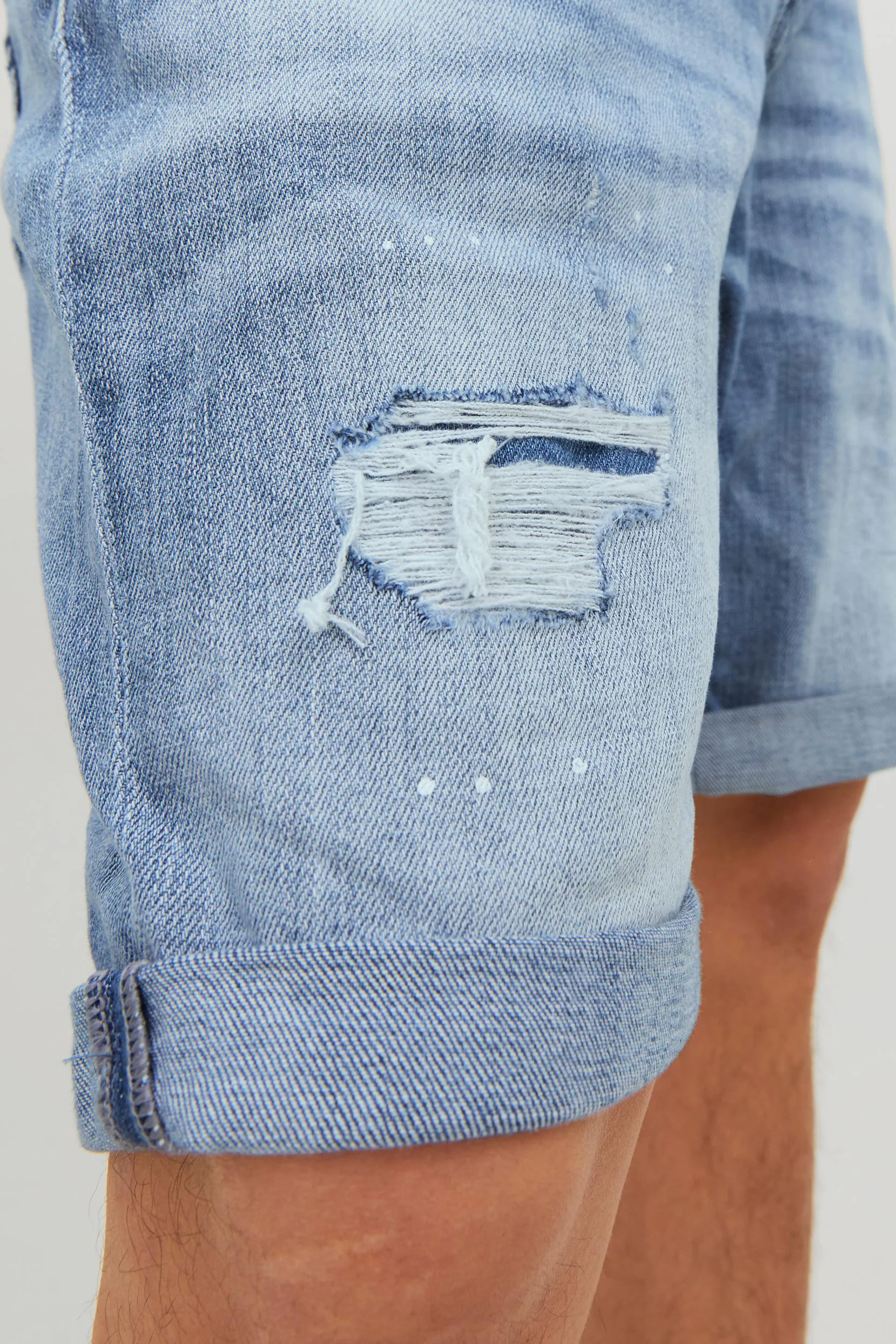 Short - mid blue denim - Image 4