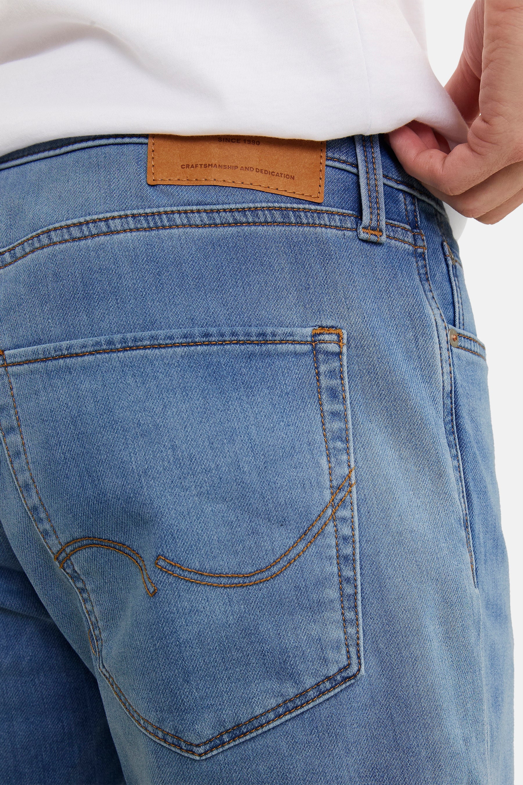 Short - mid blue denim - Image 6