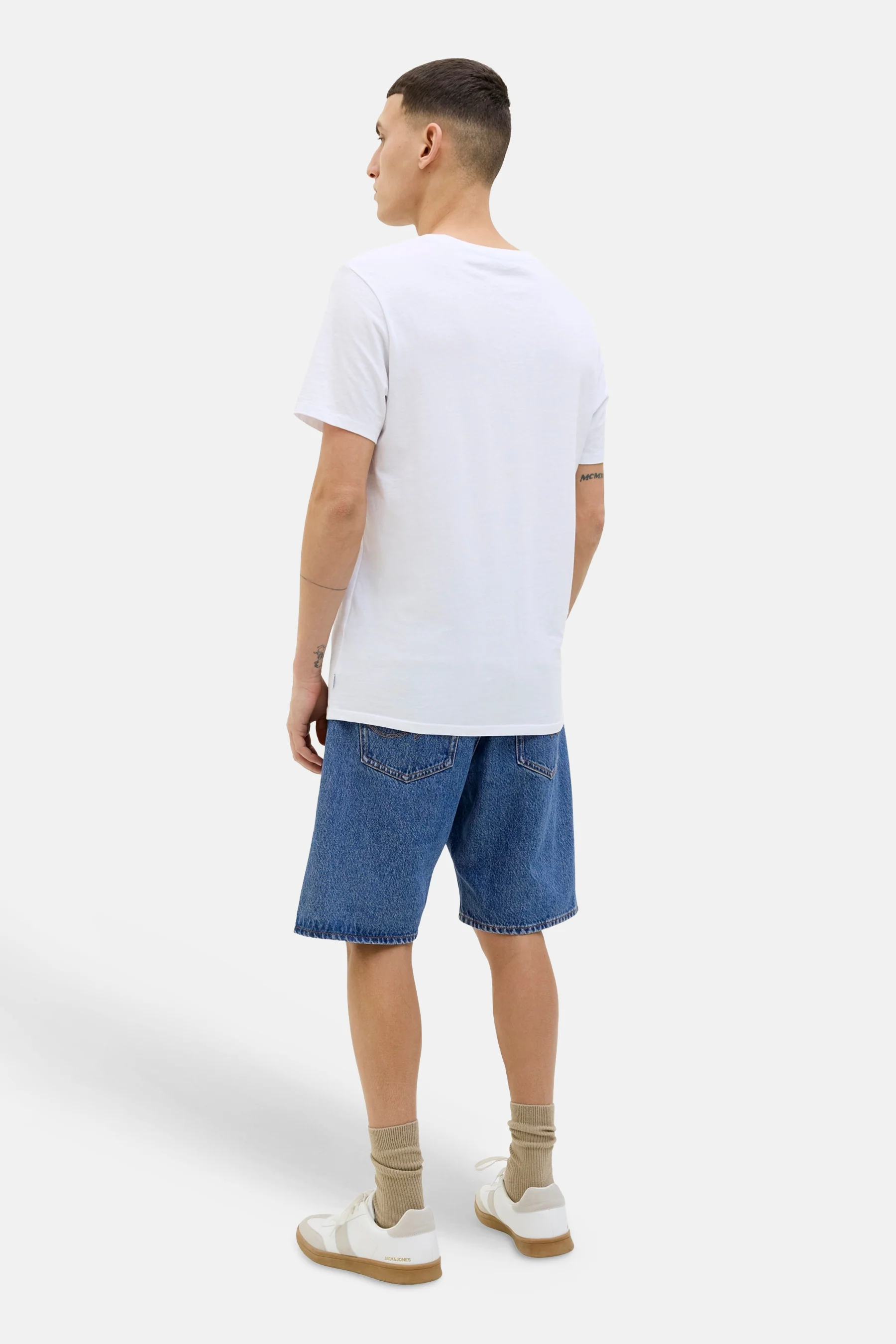 Short - mid blue denim - Image 3