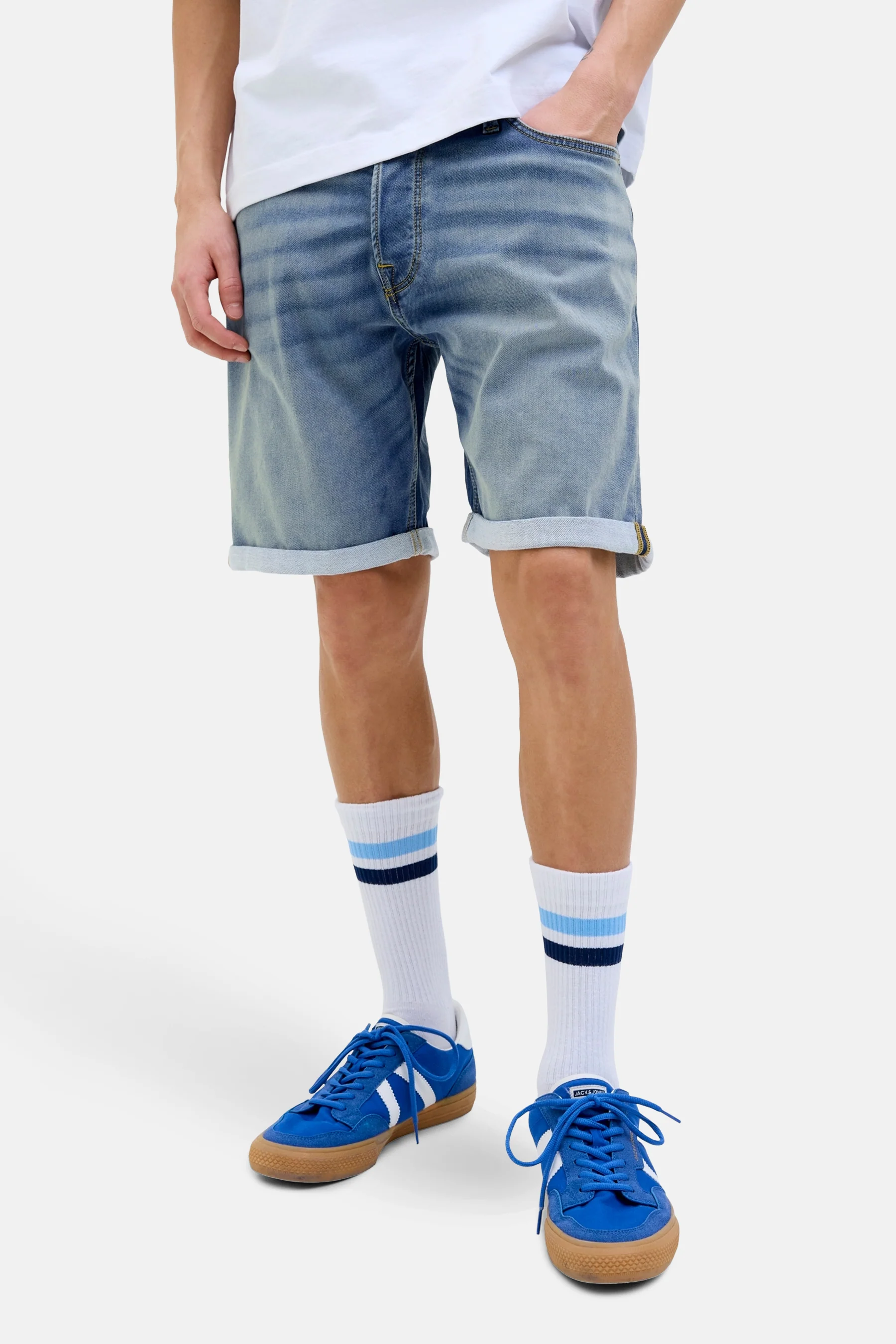 Short - mid blue denim
