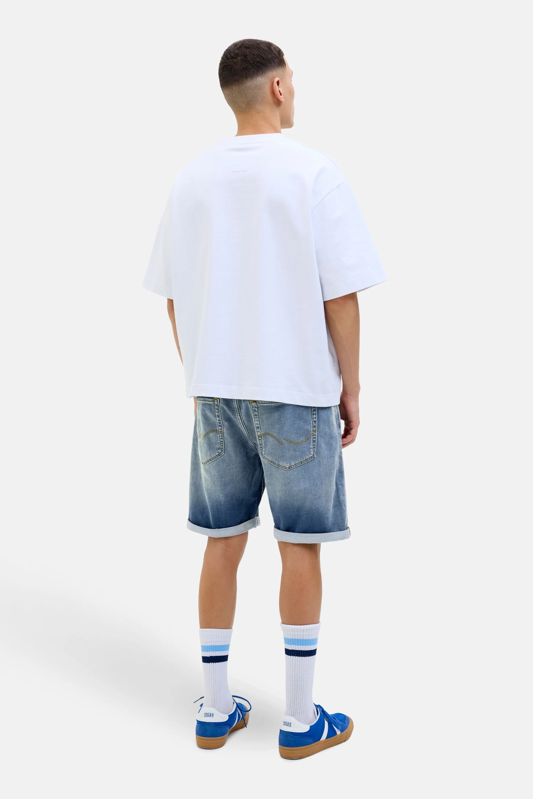 Short - mid blue denim - Image 3