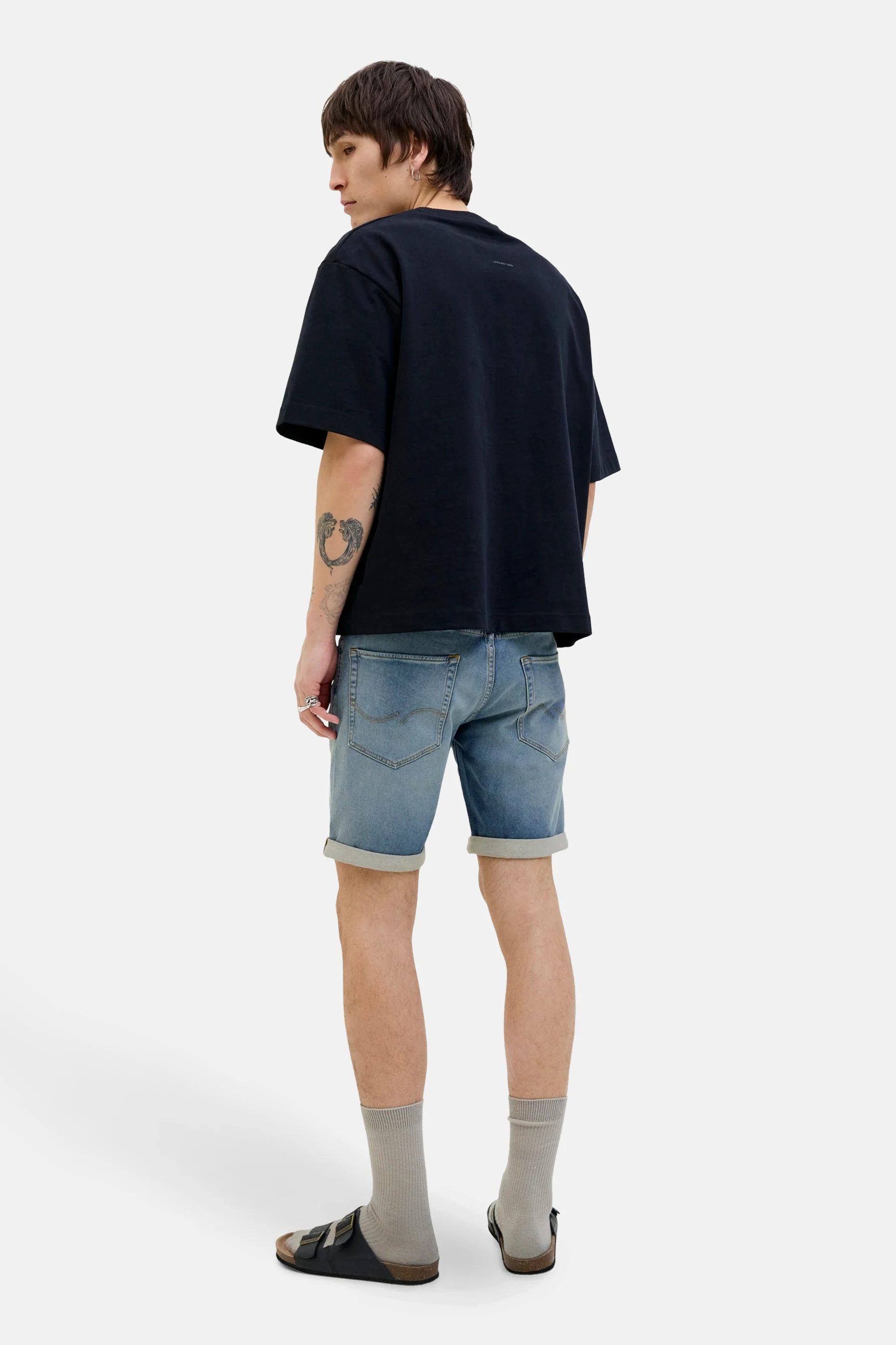 Short - mid blue denim - Image 3