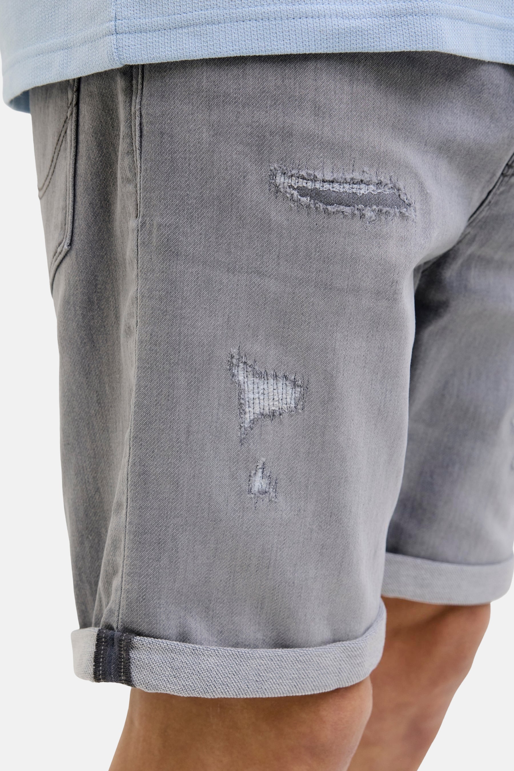 Short - mid grey denim - Image 4