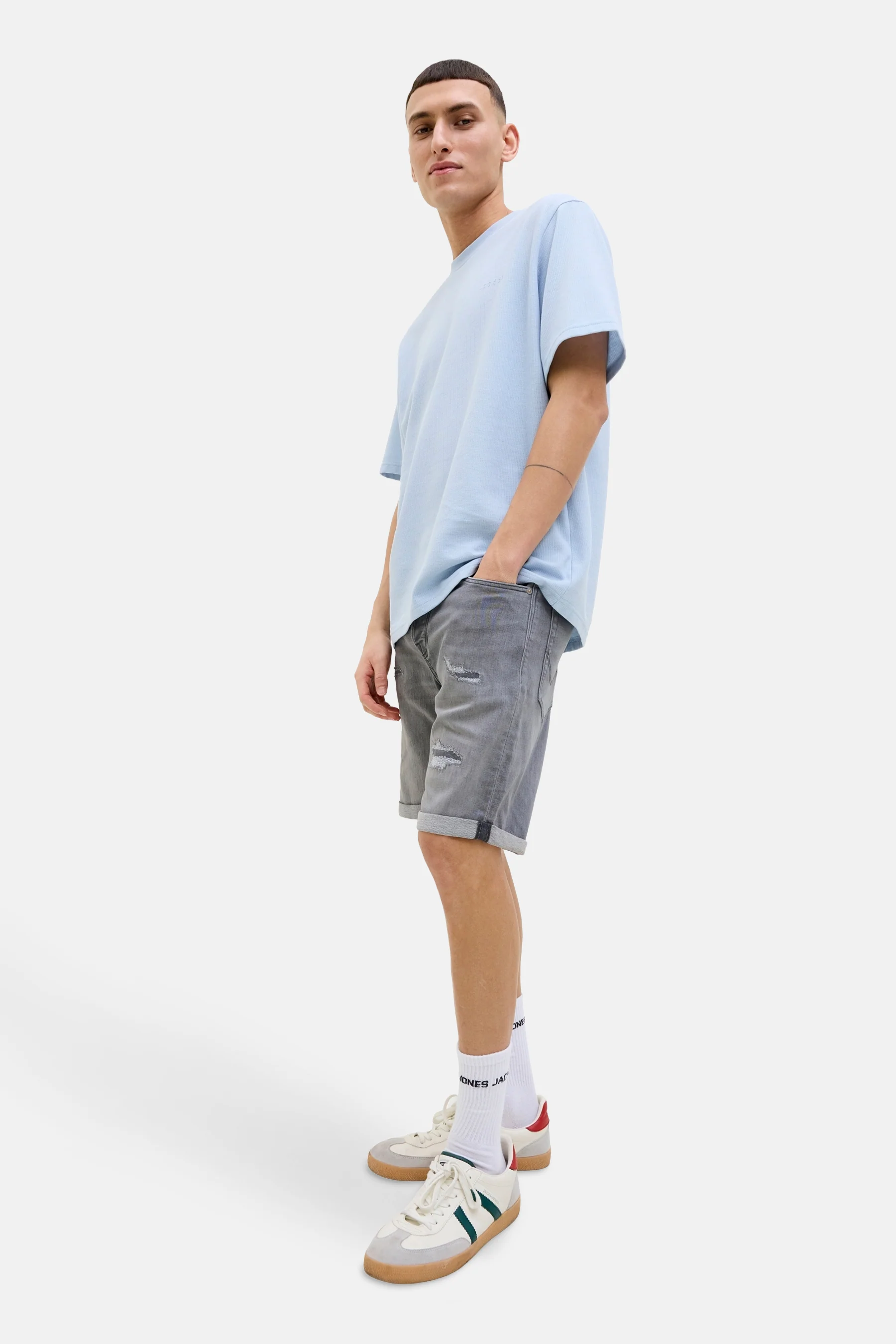 Short - mid grey denim - Image 6