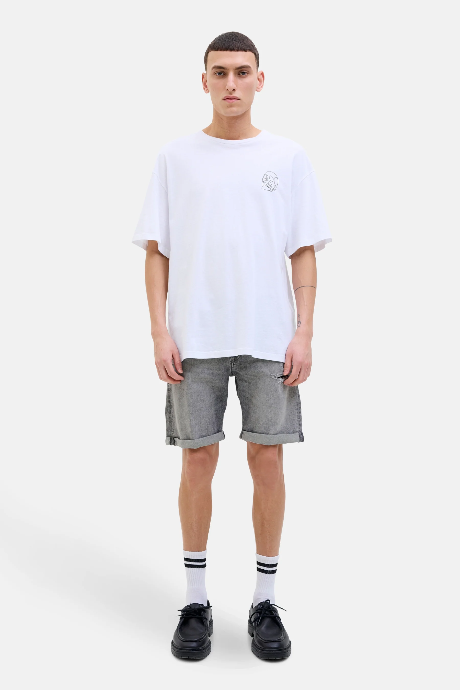 Short - mid grey denim - Image 2