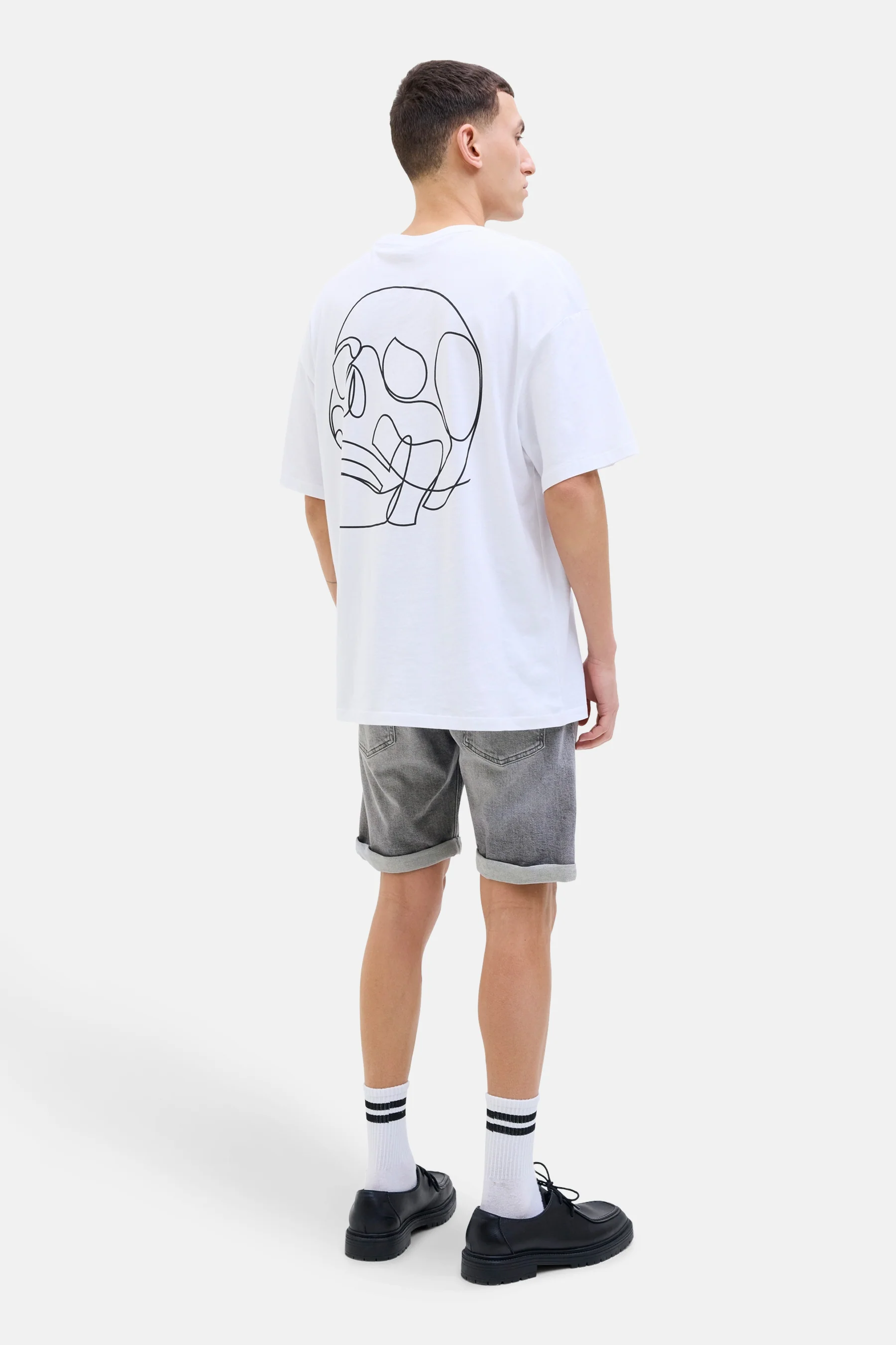 Short - mid grey denim - Image 3
